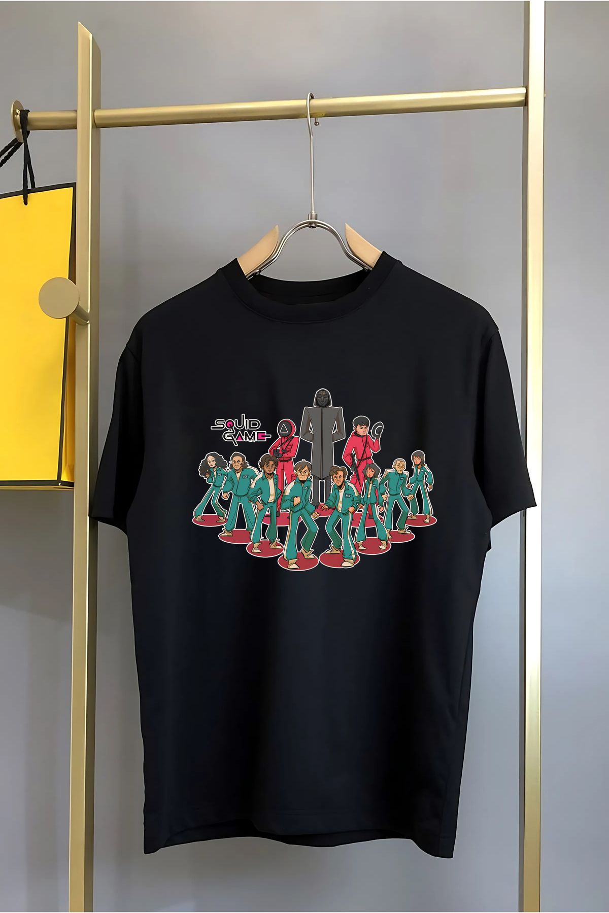 VİZYON İKRA SQUID GAME 456 Popüler Karakterler Baskılı Unisex T-shirt/Tişört - TÜM YAŞ GRUPLARI