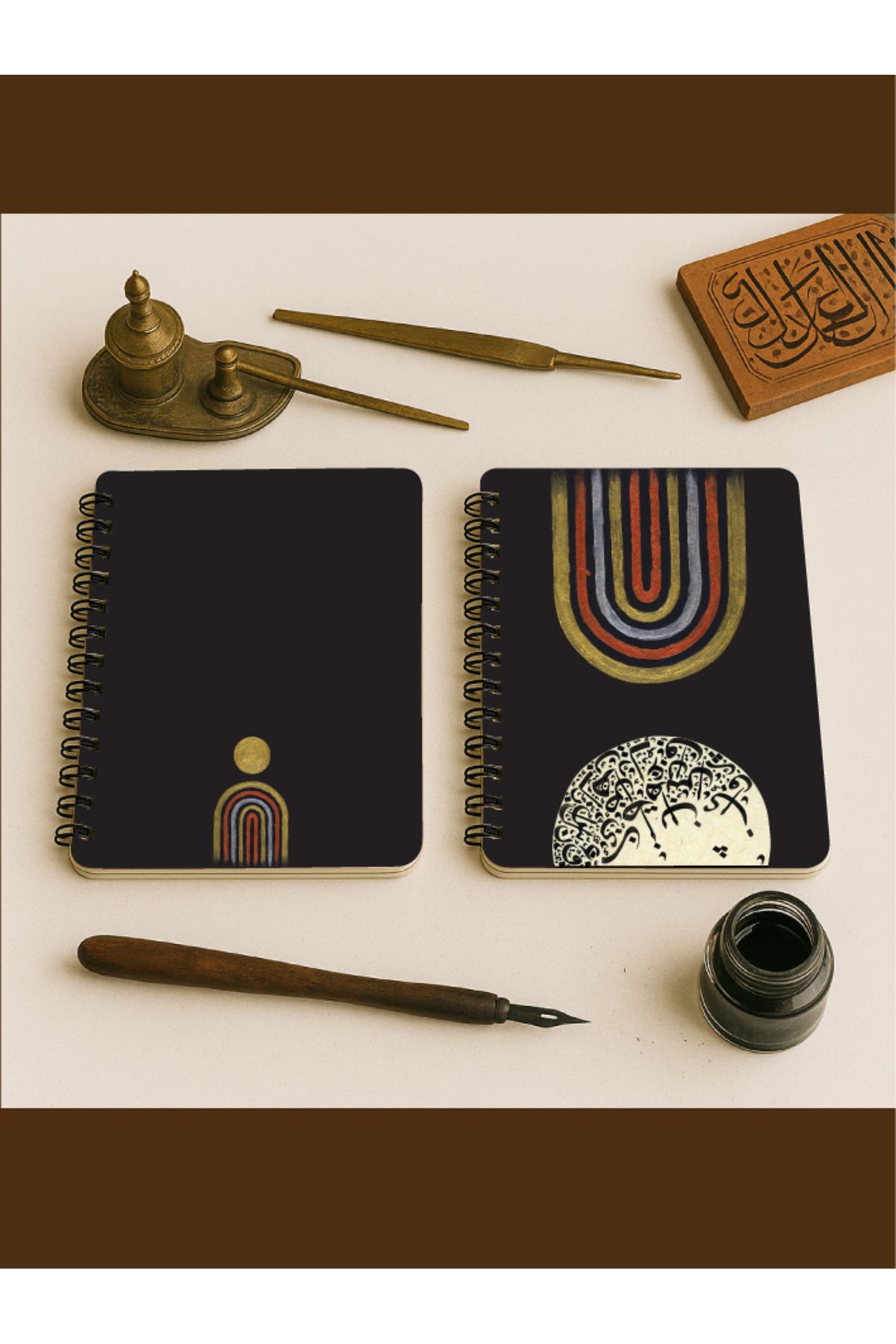 Apeirona | Limitless Art-Unlined A5 Notebook - Extremely Thick 110 Gr. Paper- Cartridge Paper - Line Series 2