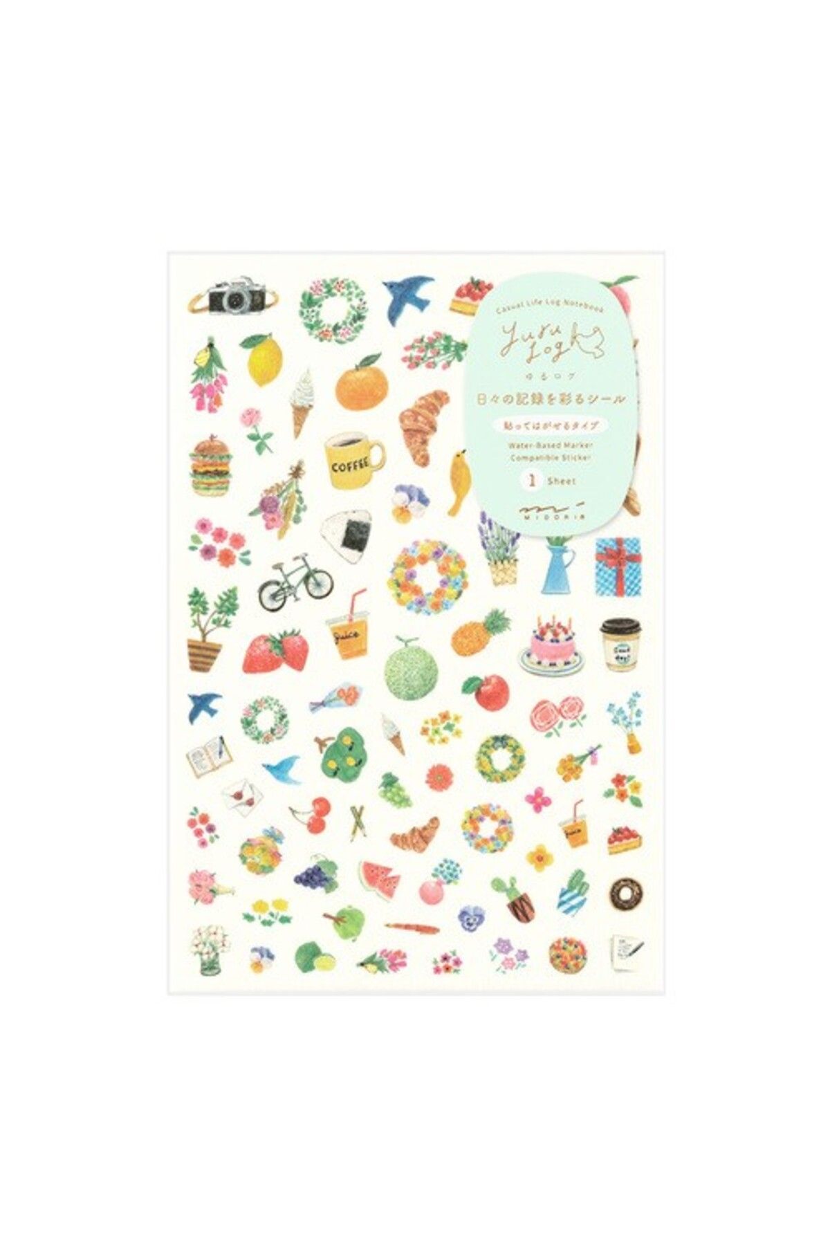Midori Yurulog Sticker Motif Deseni Çıkartma