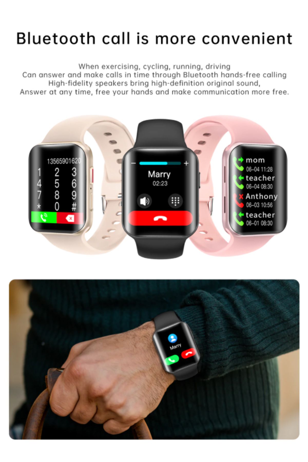ideal STORE-Ceas Smartwatch Pro Detail idealStore, Ecran Curbat 1.54 inch, Rezistent la Apa, Compatibil iOS si A 7