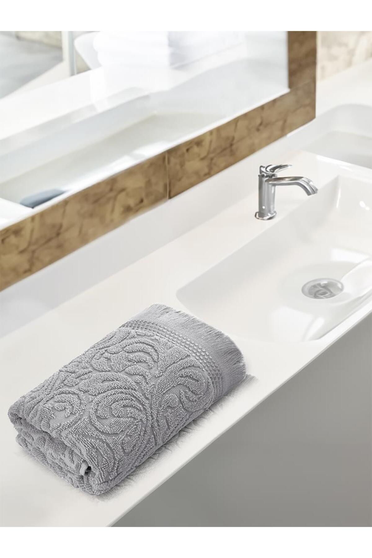Karna Home Cotton Esra Büyük Boy Banyo Havlusu 90x150