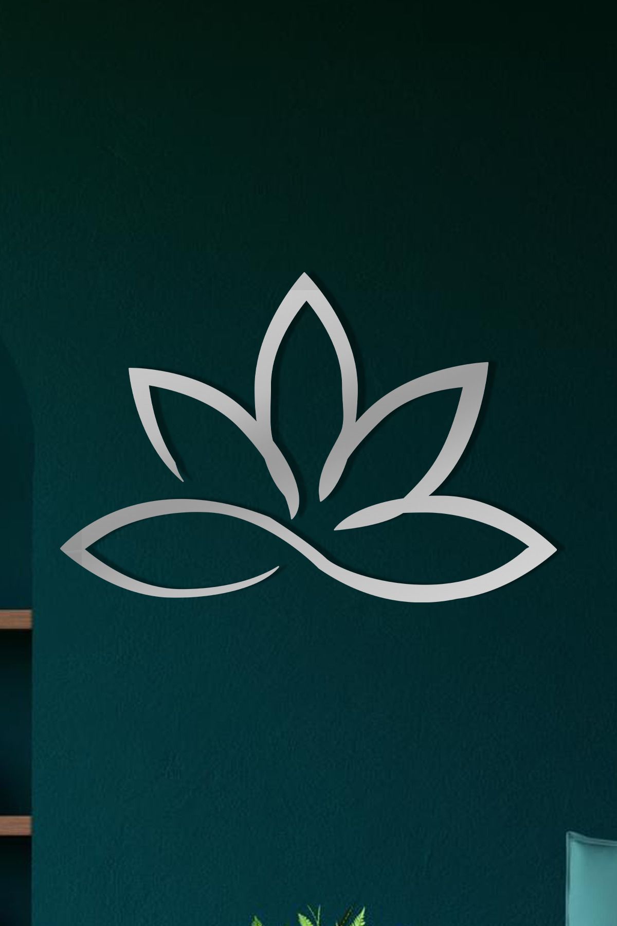 cncrafft Lotus Metal Tablo – Zen & Meditasyon Temalı Duvar Dekoru