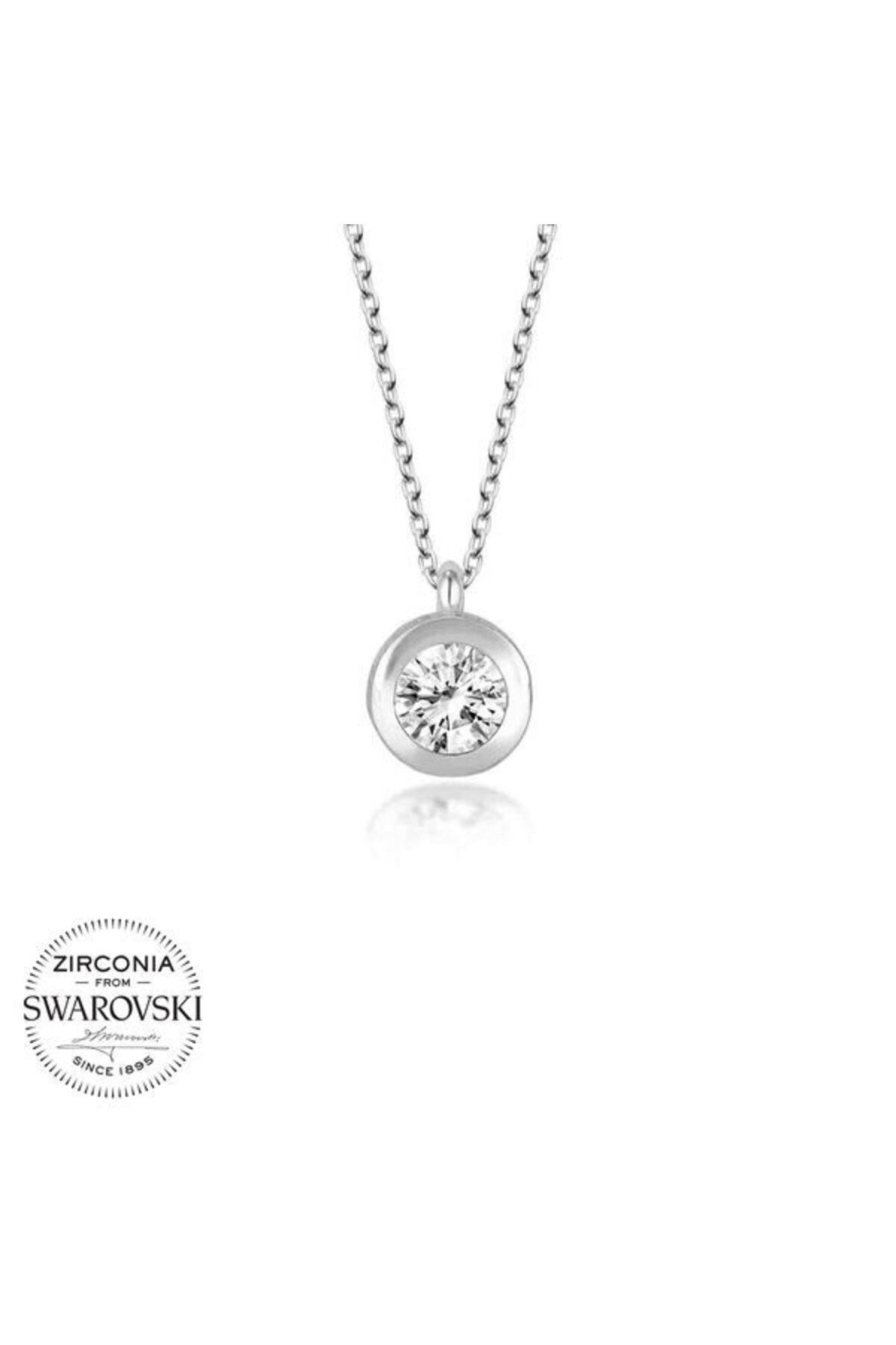 shop Taşlı Tek Taş 925 Ayar Gümüş Kolye