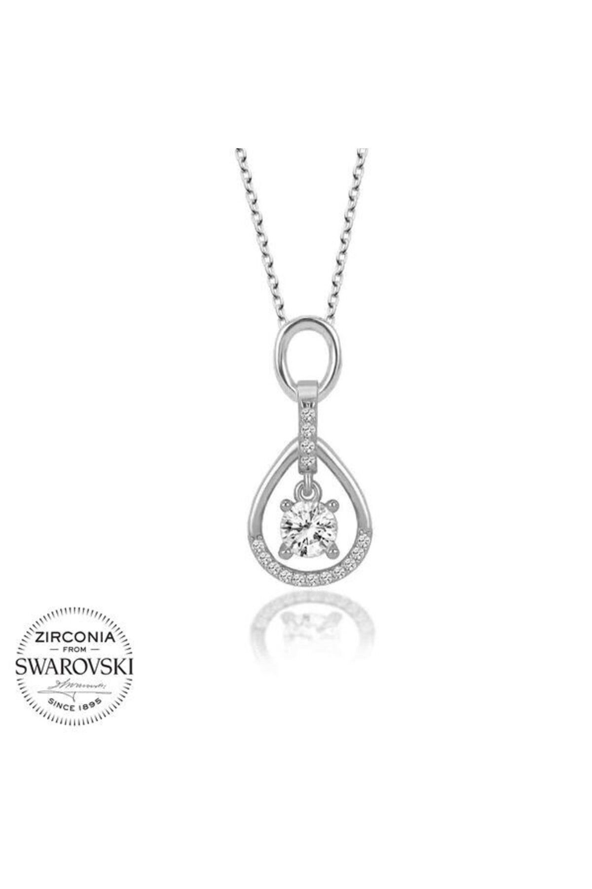 shop Taşlı Tek Taş 925 Ayar Gümüş Kolye