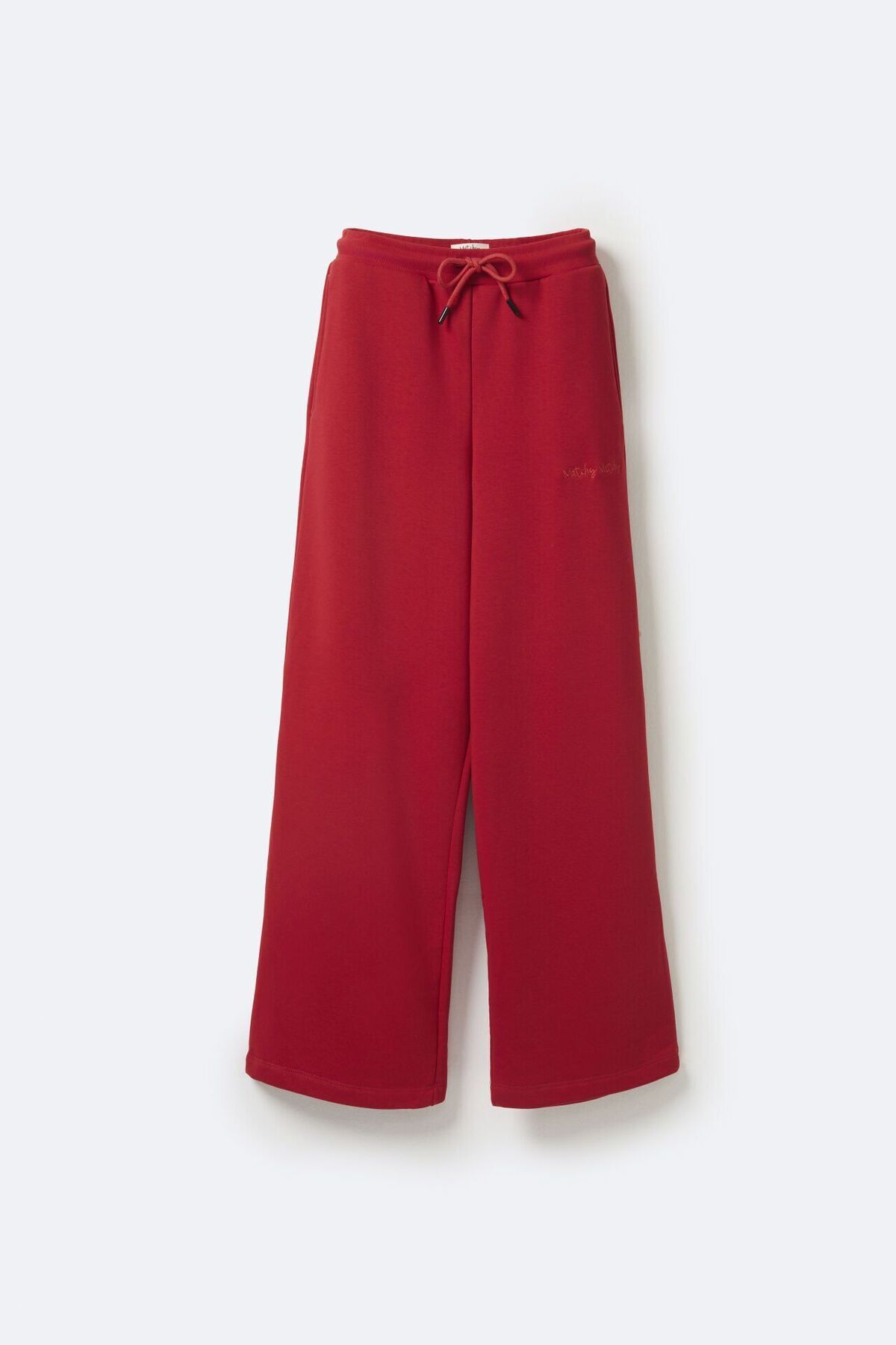 Matchy Matchy Kadın Wide Flare Red Sweatpant