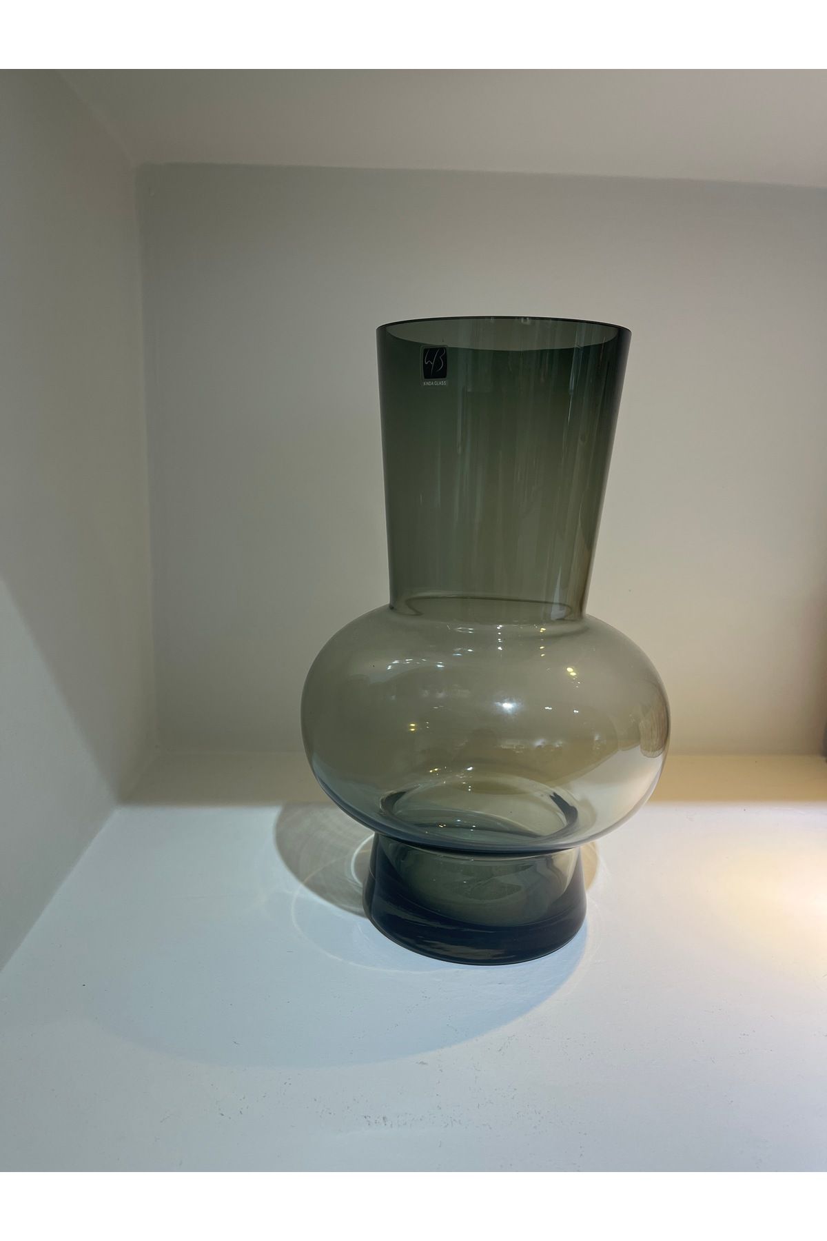 DECORİS HOME & ACCESSORIES Haki Cam Vaxo