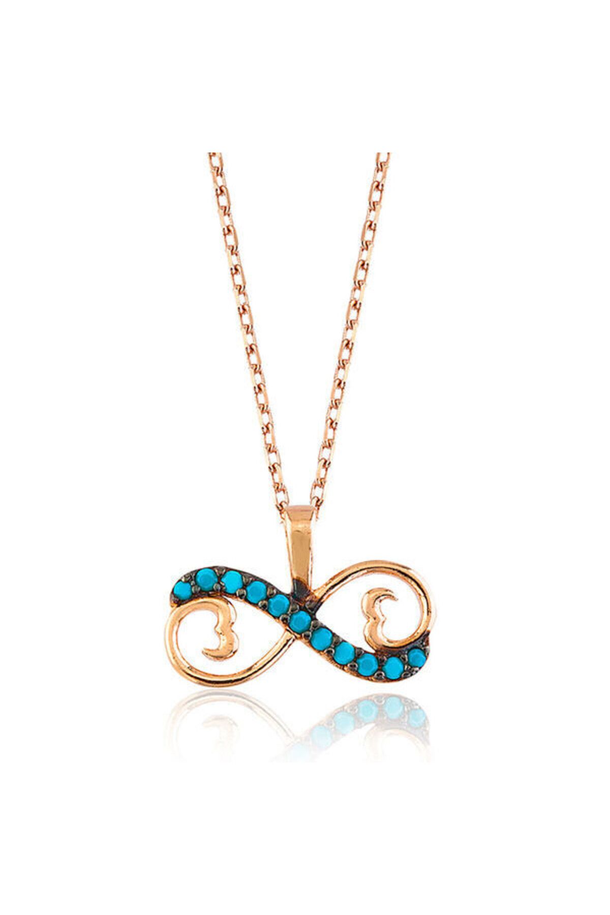 shop Firuze Taşlı Sonsuzluk 925 Ayar Gümüş Kolye
