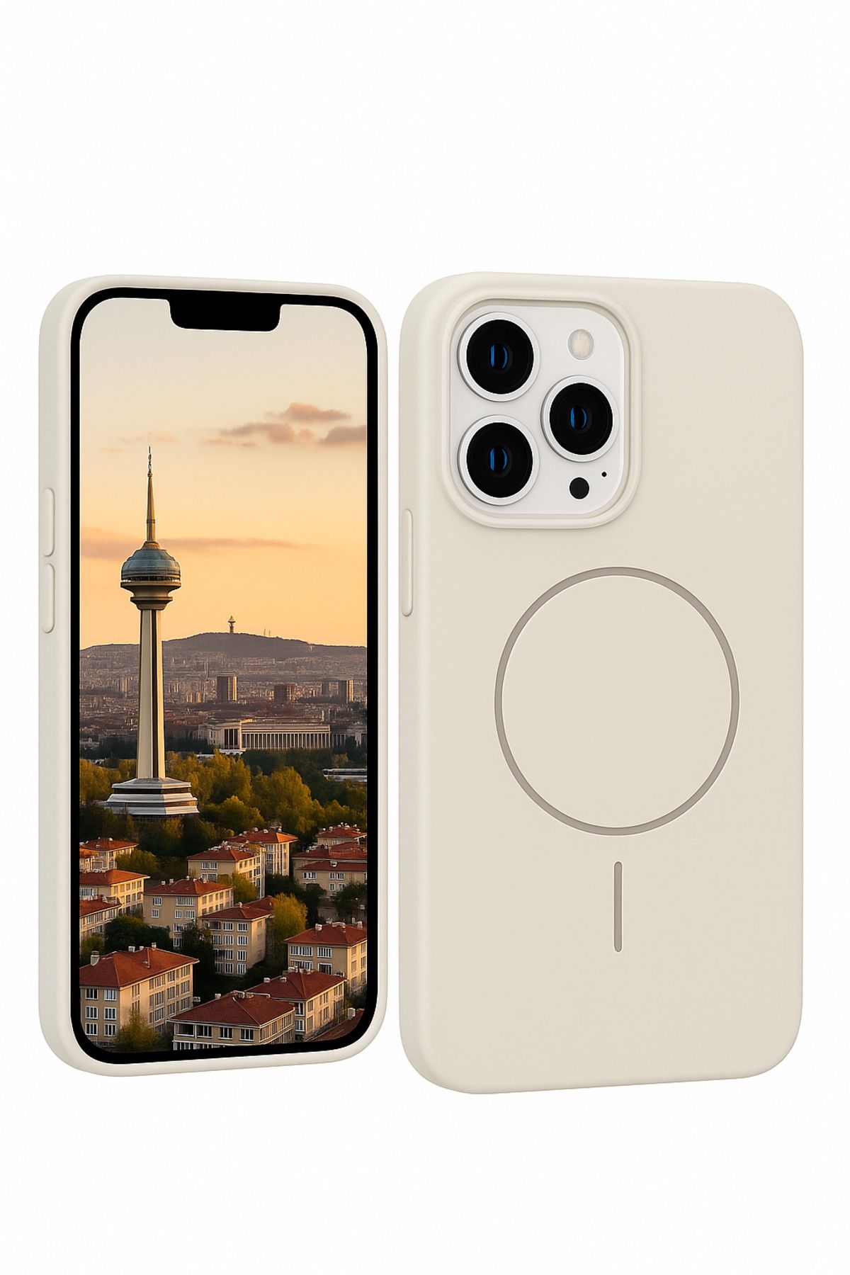 Peeq iPhone 16 Pro MagSnap Silikon Magsafe Premium Ultra Hafif Kapak