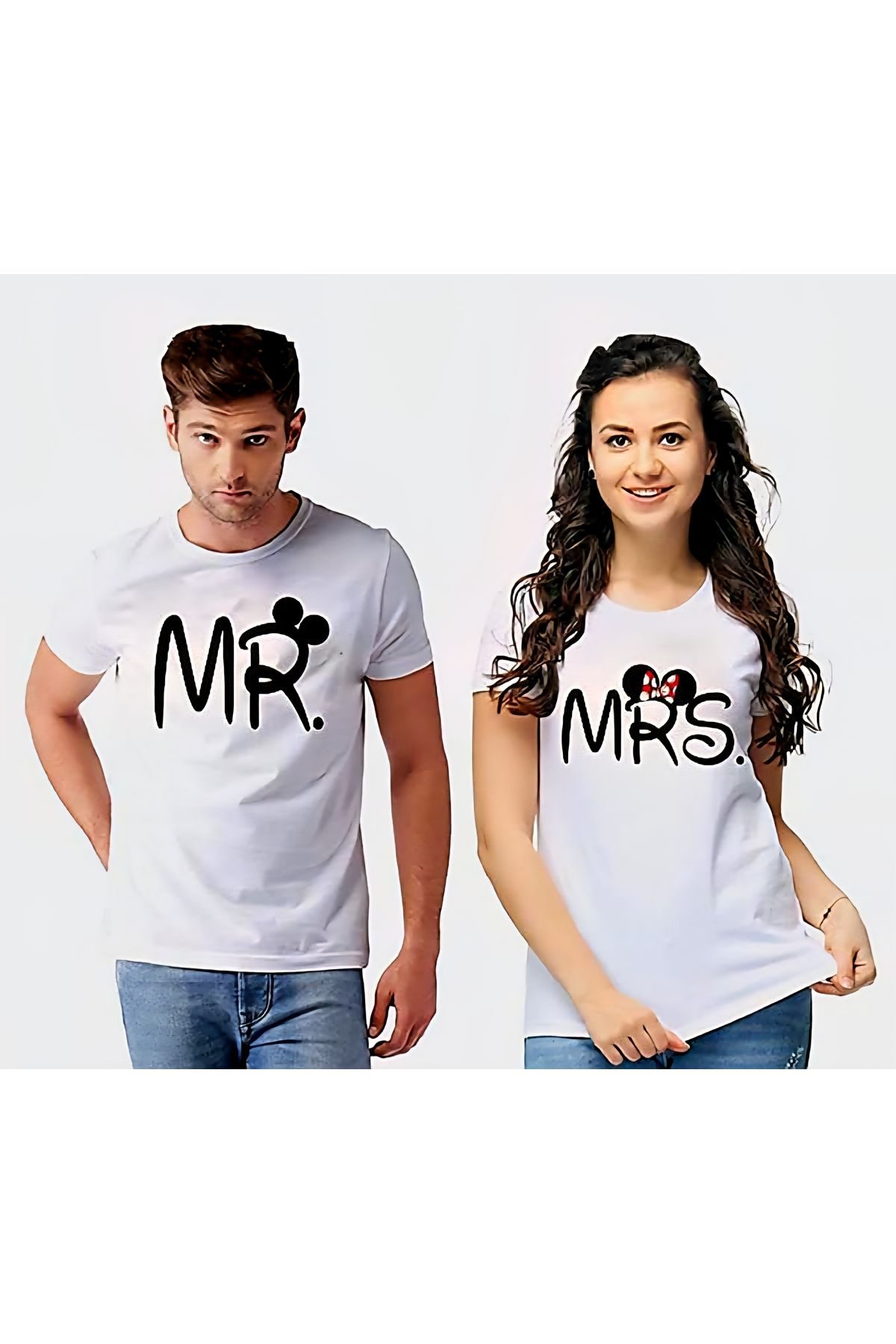 BYGGDESİGN BY GG DESİGN NAKIŞ BASKILI SEVGİLİ & EŞ TSHIRT
