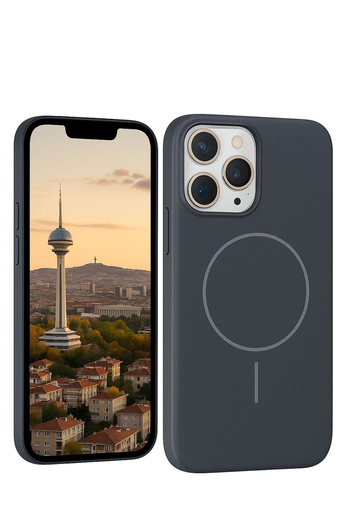 Peeq iPhone 16 Pro Max MagSnap Silikon Magsafe Premium Ultra Hafif Kapak