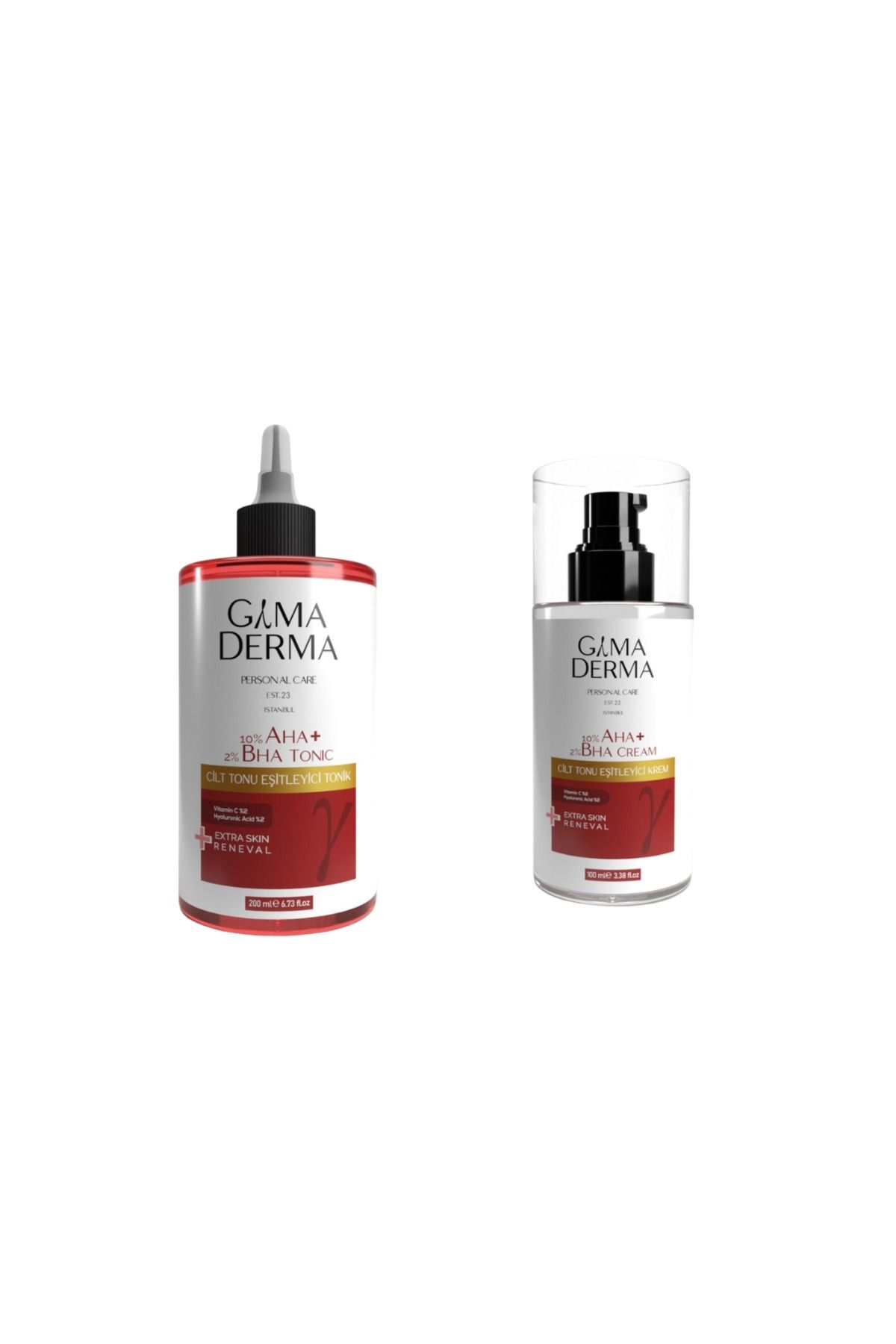 Gama Derma Cilt Tonu Dengeleyici Bakım Seti (Tonik + Krem)
