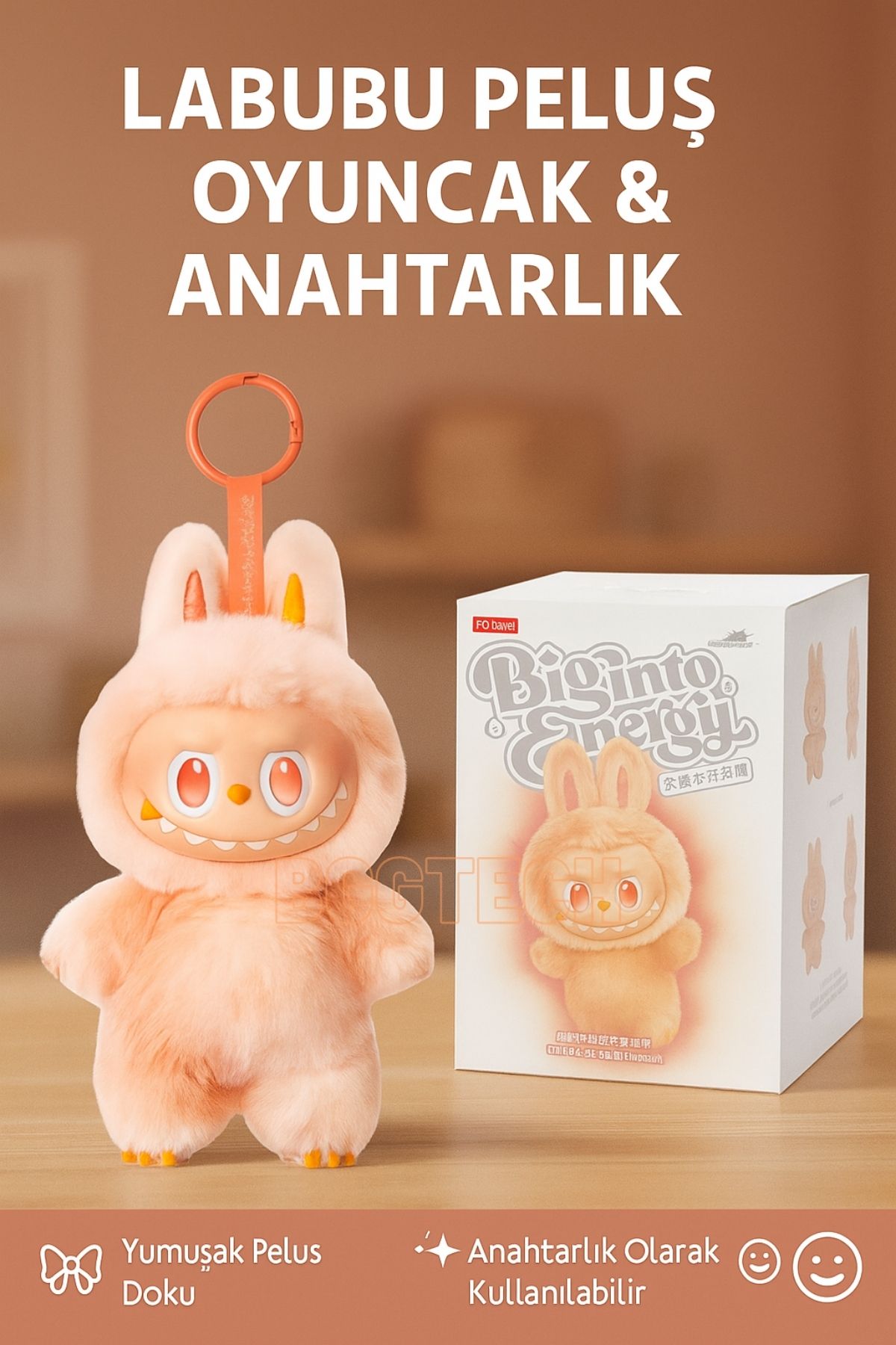 BGGTech Labubu Figürlü Mini Peluş Bebek Anahtarlık ve Koleksiyonluk