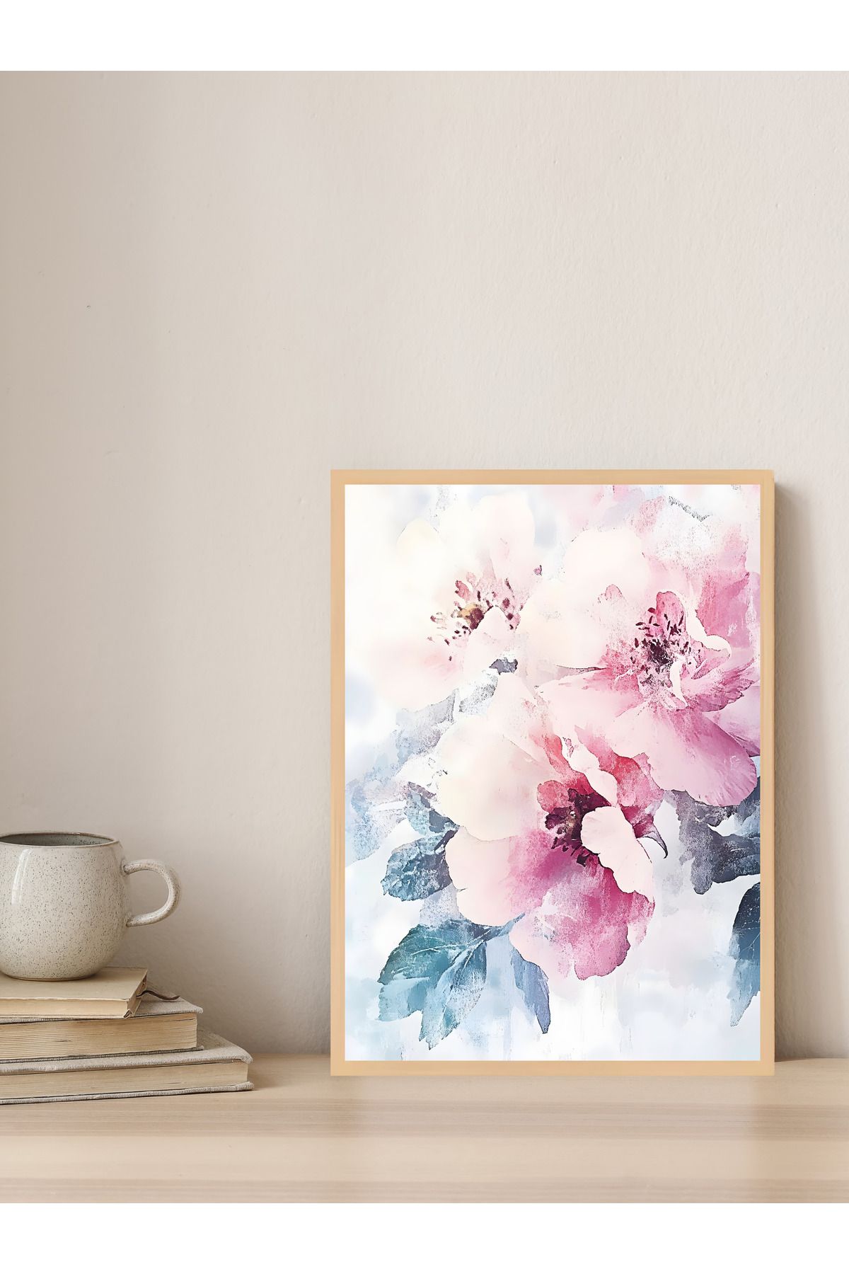 Tuba Decor Tek parça Ahşap Çerçeve Görünümlü MDF Tablo