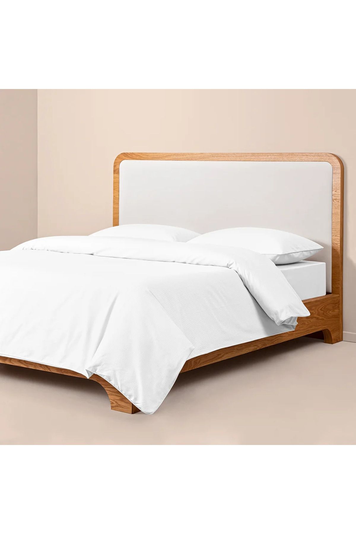 Penelope %100 Pamuk Percale Nevresim Seti 160x220 cm Beyaz - Pure Serisi