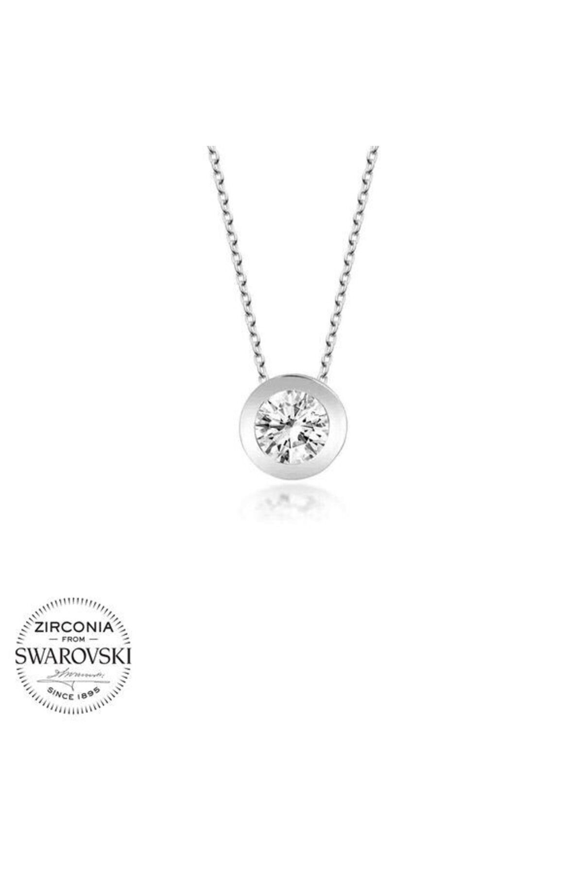 shop Taşlı Tek Taş 925 Ayar Gümüş Kolye