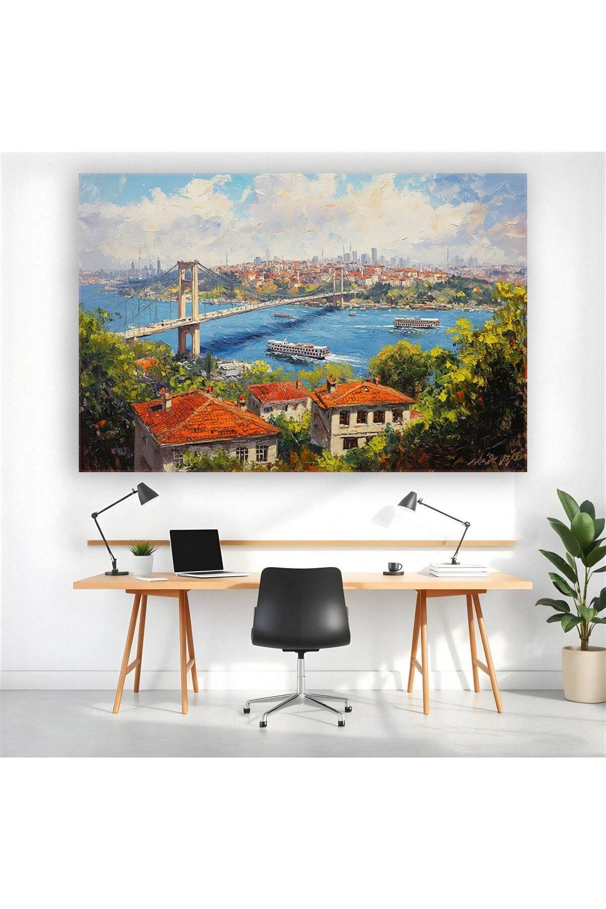 Ritmo Canvas Boğaz Manzarası Kanvas Tablo