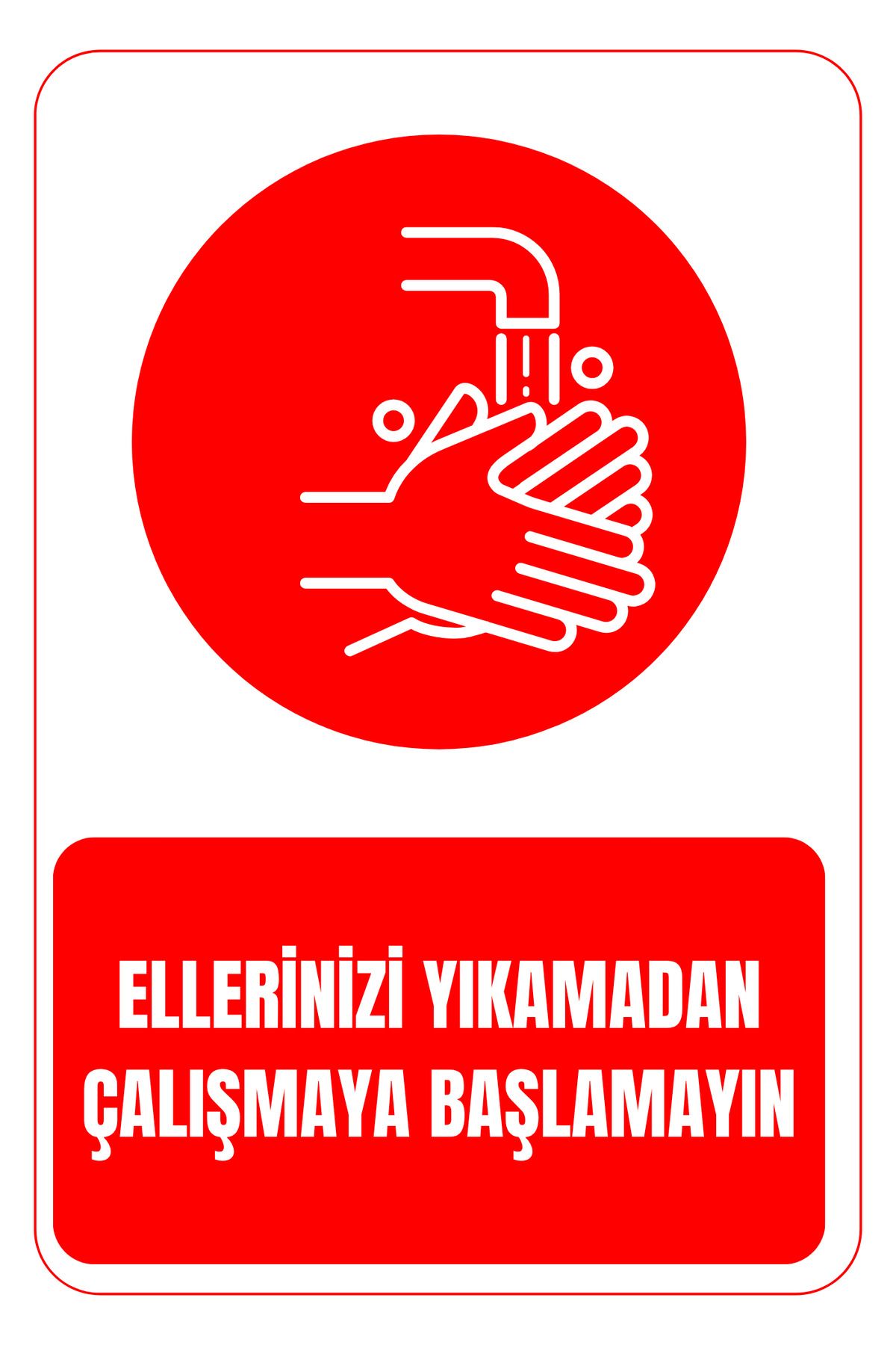 Girl Power 35X50 Ellerinizi Yıkamadan Çalışmaya Başlamayın 3 mm Dekota Üzerine Folyo Baskı