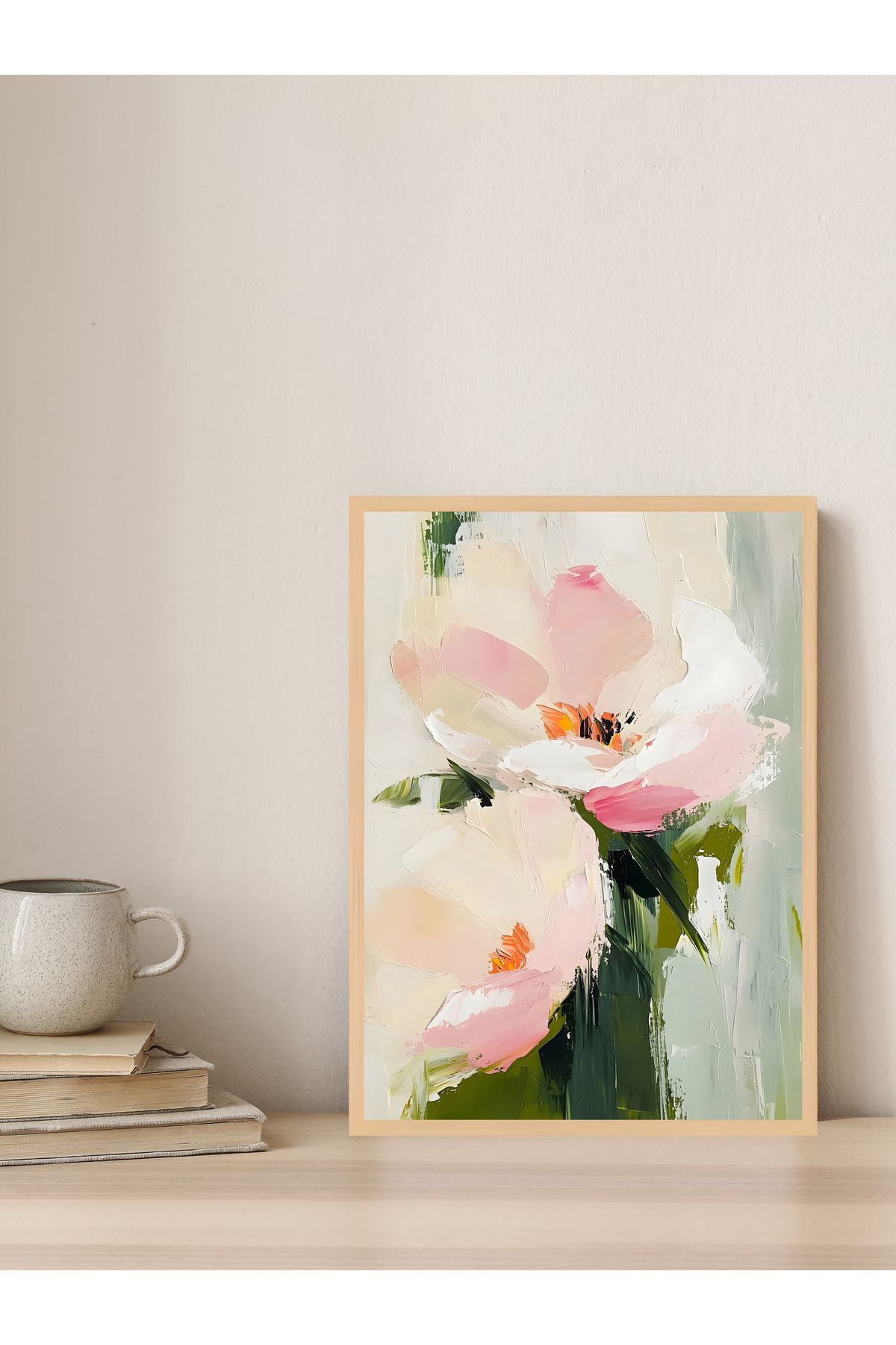 Tuba Decor Tek parça Ahşap Çerçeve Görünümlü MDF Tablo