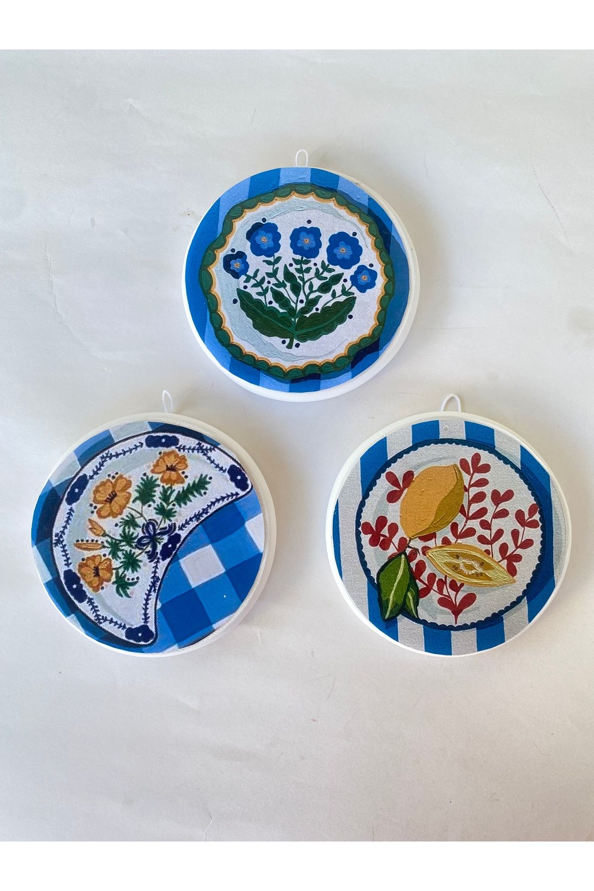 ZeyMin Art Mutfak Temalı 3lü Duvar Süsü