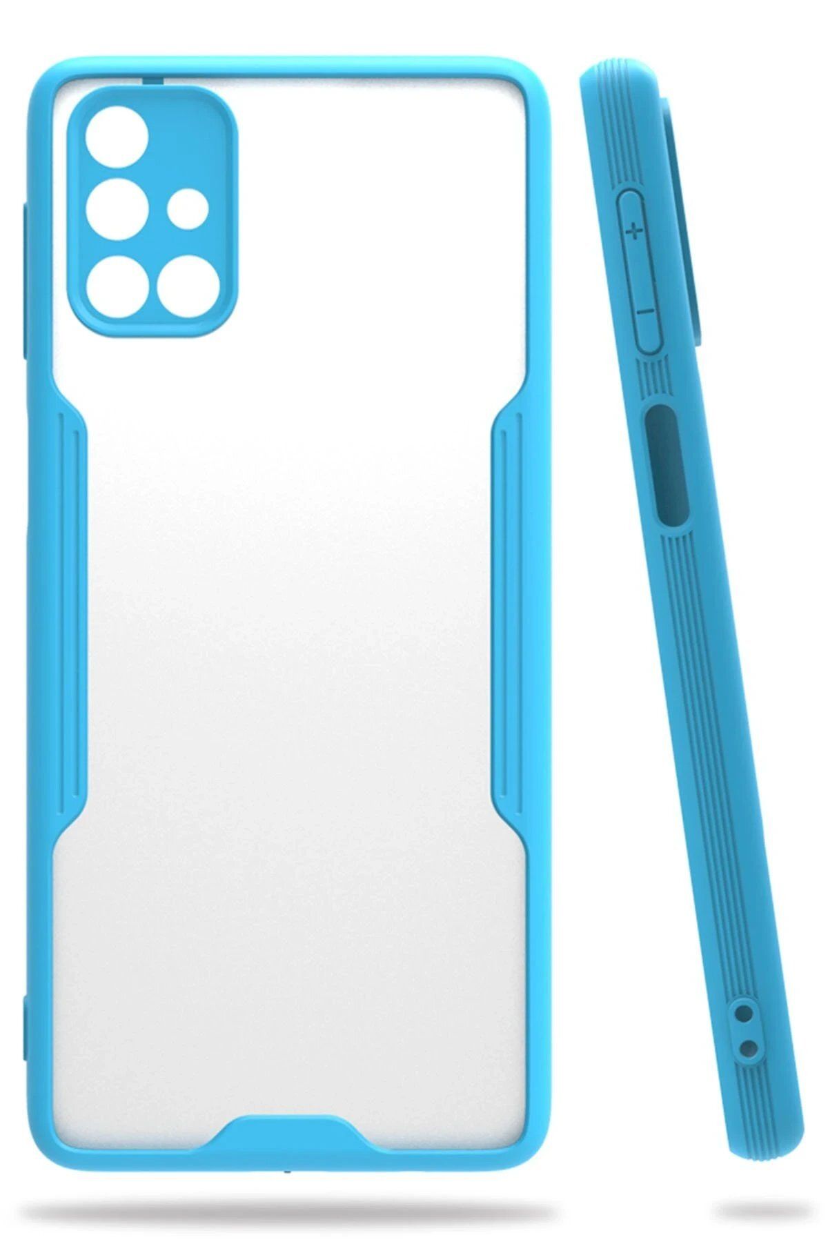 Tilmiz Samsung Galaxy M31S Kılıf Platin Silikon - Mavi