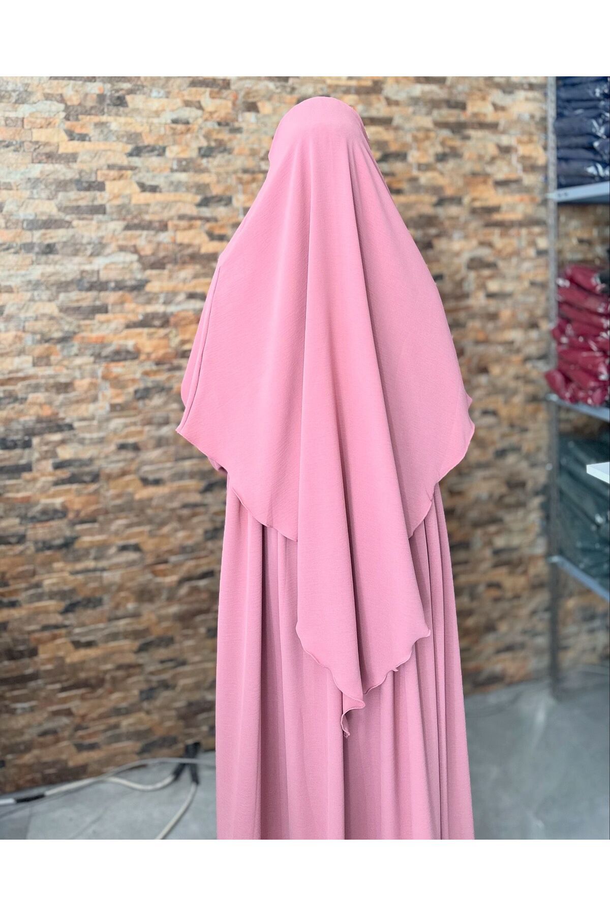 Hijab ELBİSE - SUFLE AYROBİN KUMAŞ TAKIM