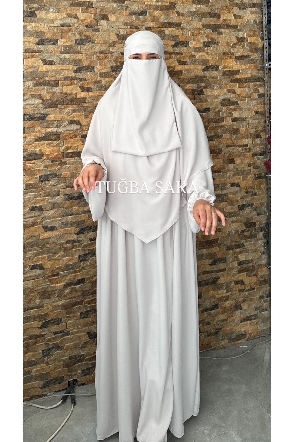 Hijab ELBİSE - SUFLE - PEÇE - 3LÜ TAKIM MEDİNE KUMAŞ
