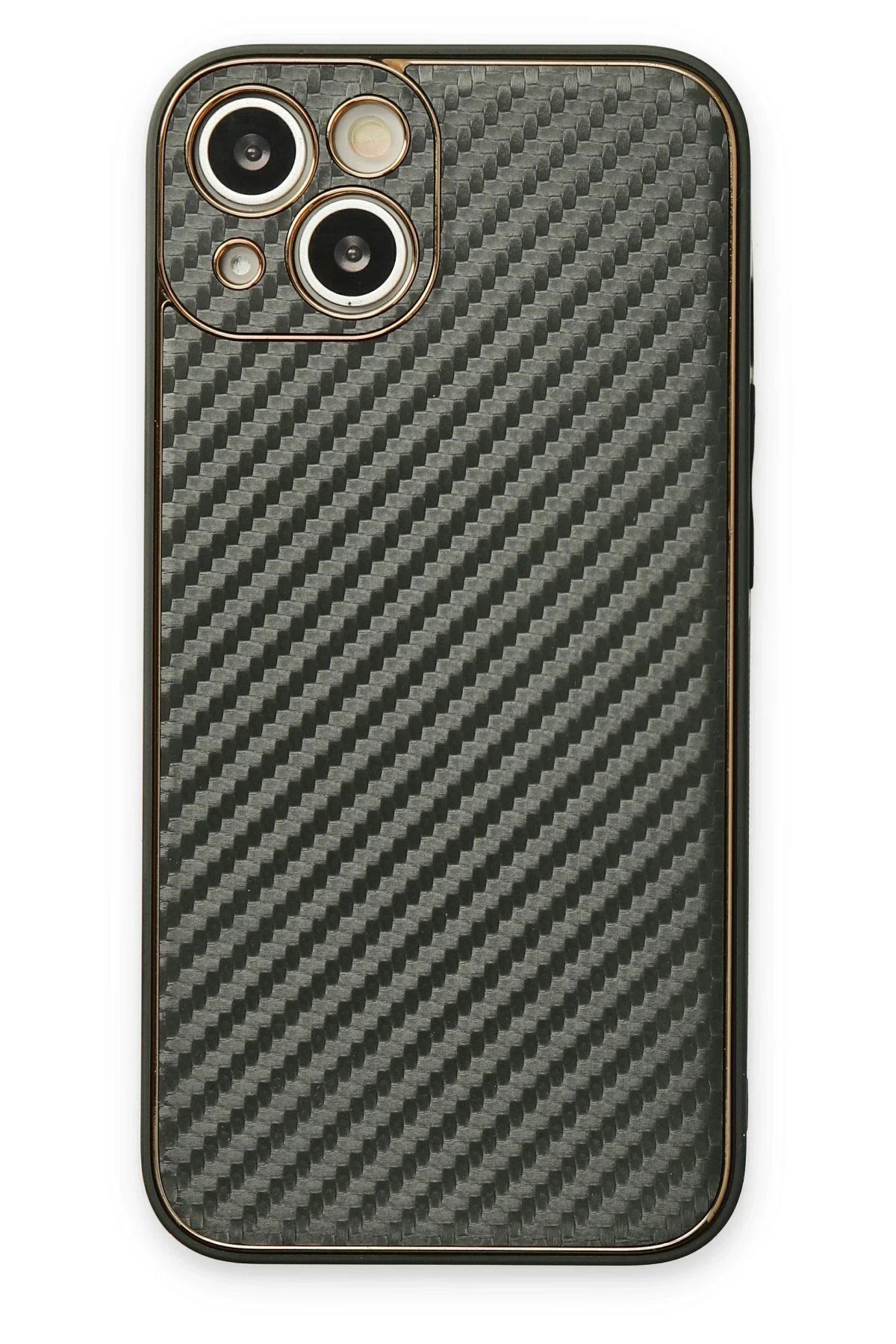 Tilmiz iPhone 13 Kılıf Coco Karbon Silikon - Füme