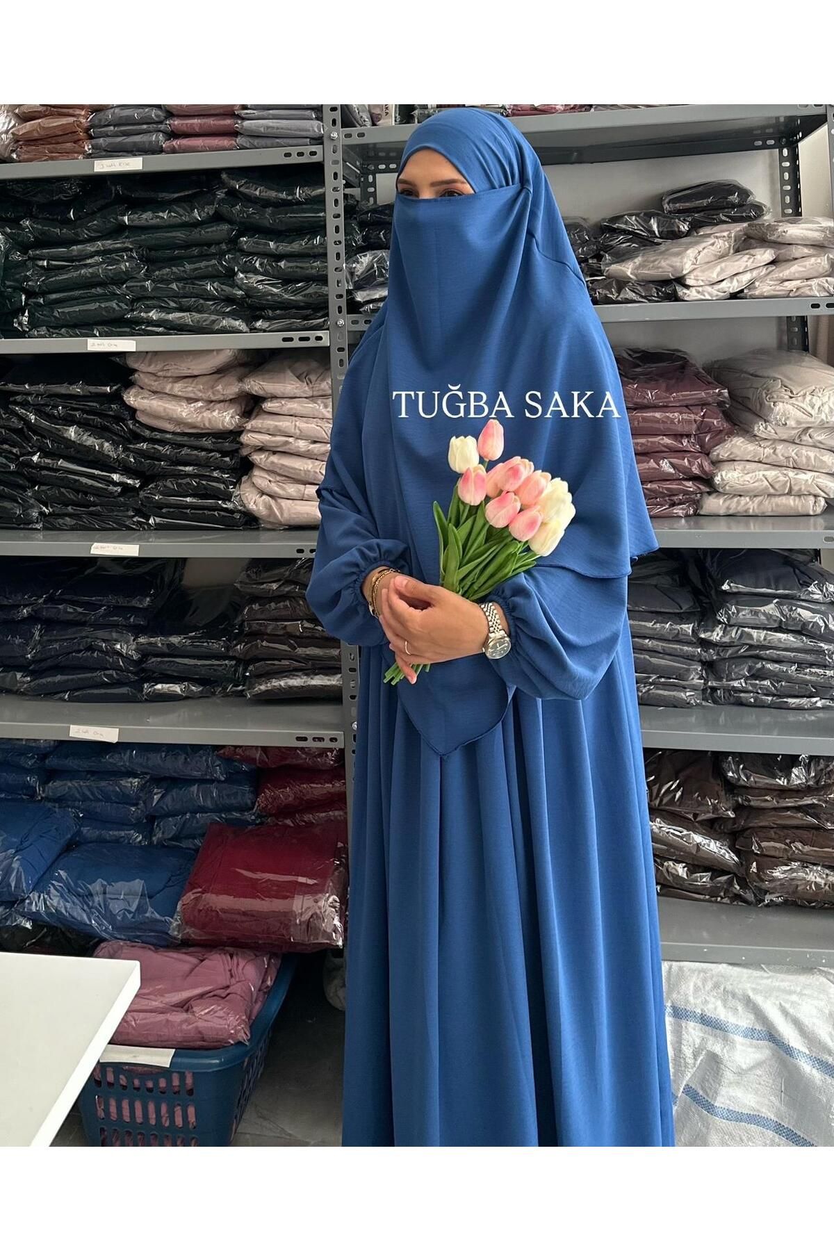 Hijab ELBİSE - SUFLE AYROBİN KUMAŞ TAKIM