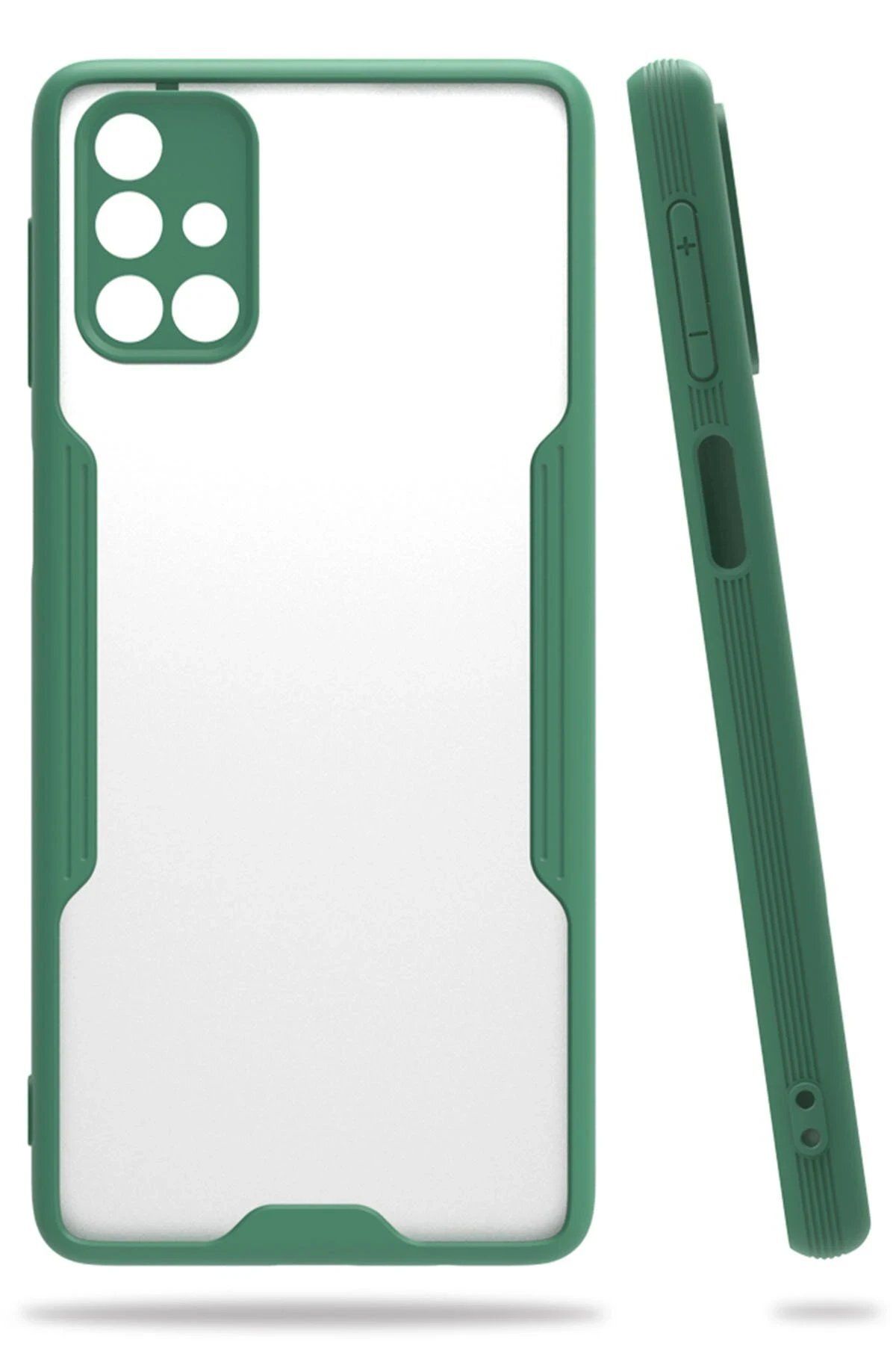 Tilmiz Samsung Galaxy M31S Kılıf Platin Silikon - Yeşil