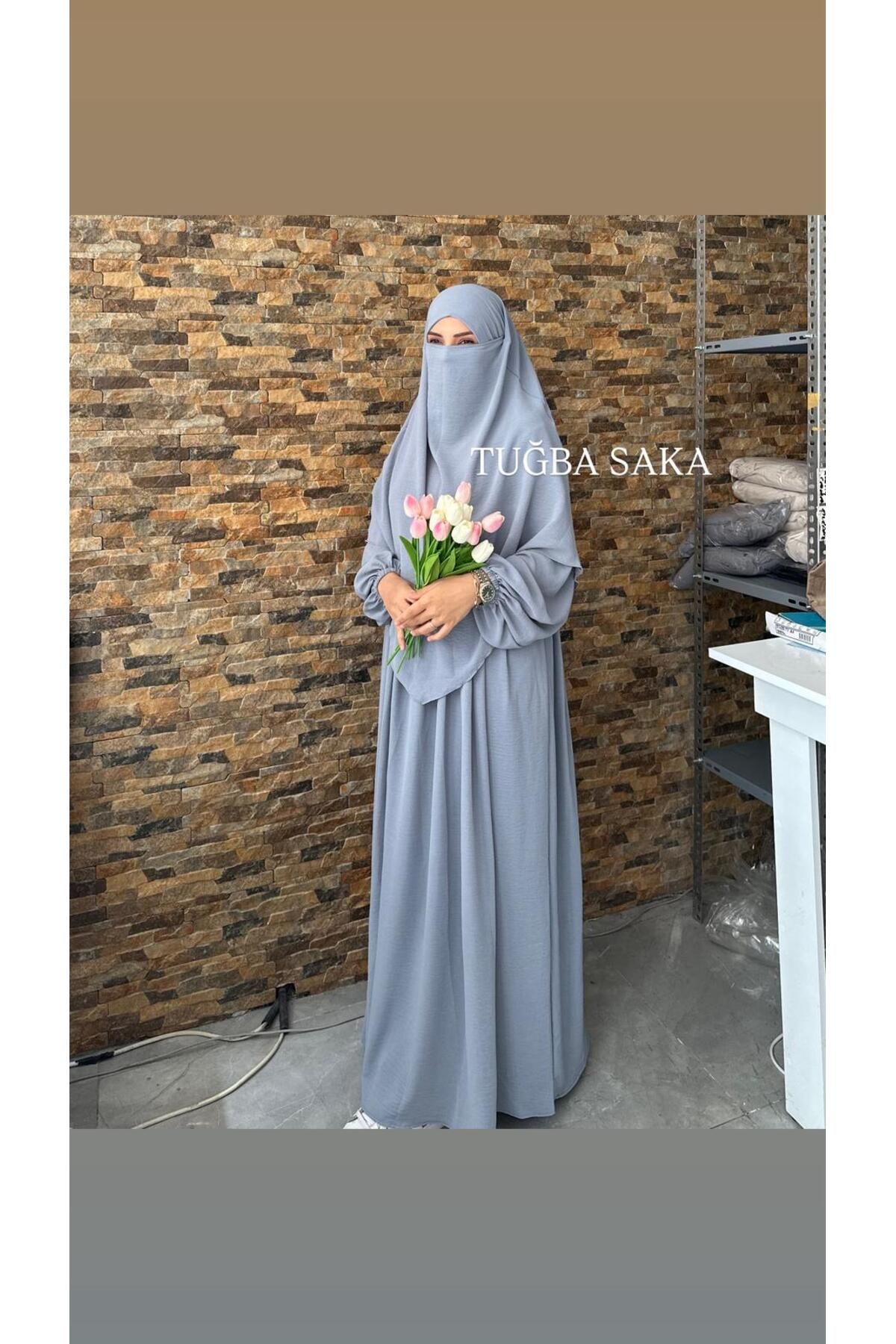 Hijab ELBİSE - SUFLE AYROBİN KUMAŞ TAKIM