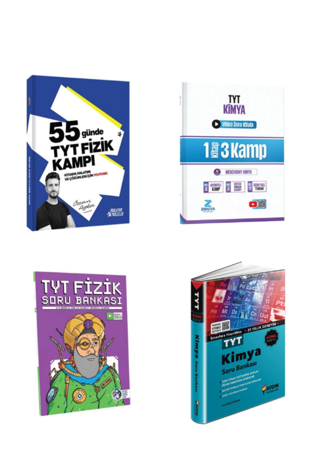 Yargı Yayınları 2026 özcan aykın tyt fizik kamp ertan sinan soru ve mescehemy tyt kimya video aydın tyt kimya soru