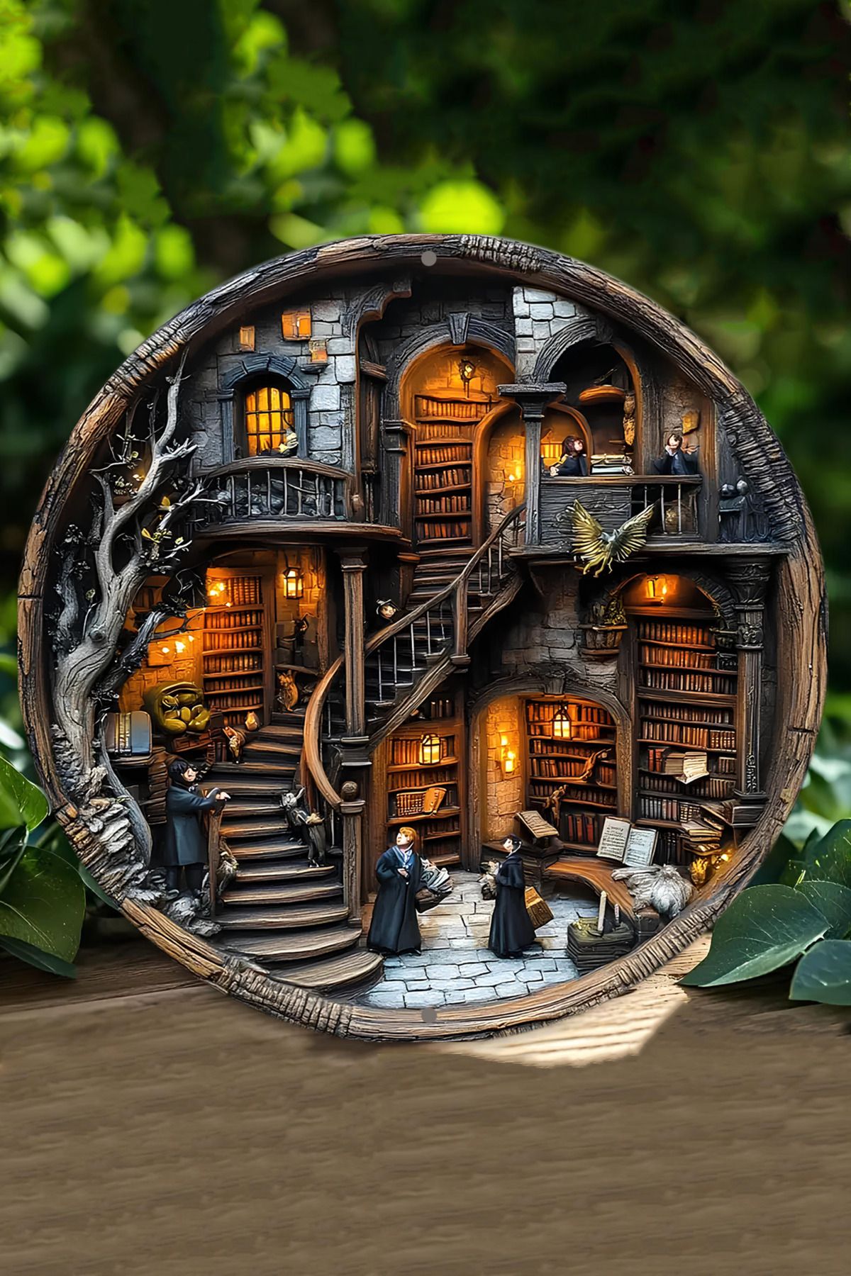 kutuTR 🧙‍♂️📚 Büyülü Kütüphane Duvar Dekoru – Hayal Gücünüzü Canlandırın! 🌟✨ DT003
