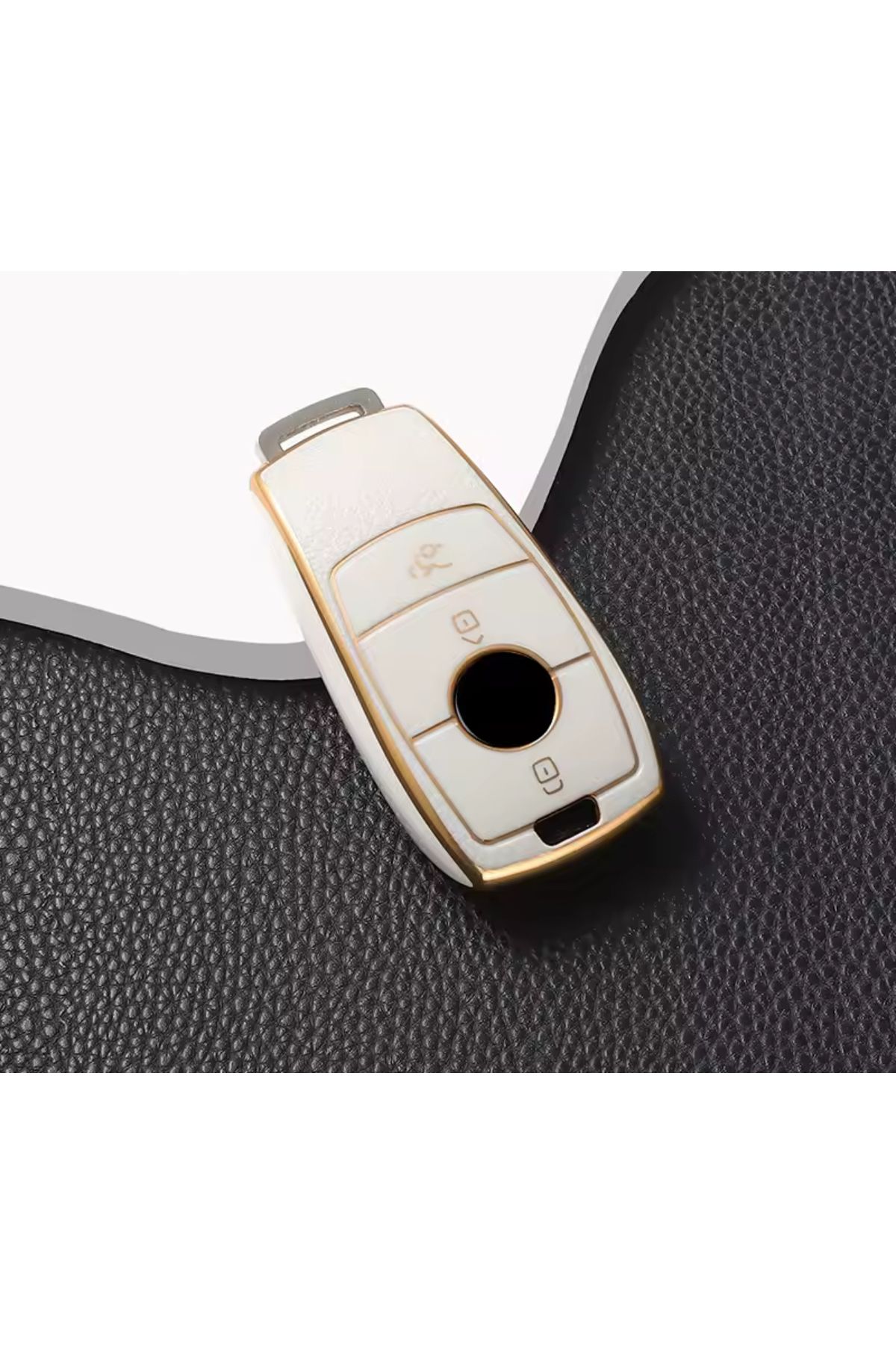 emii auto spare parts Mercedes Benz A C E S G sınıfı Uyumlu Anahtar Kılıfı Krem/Gold