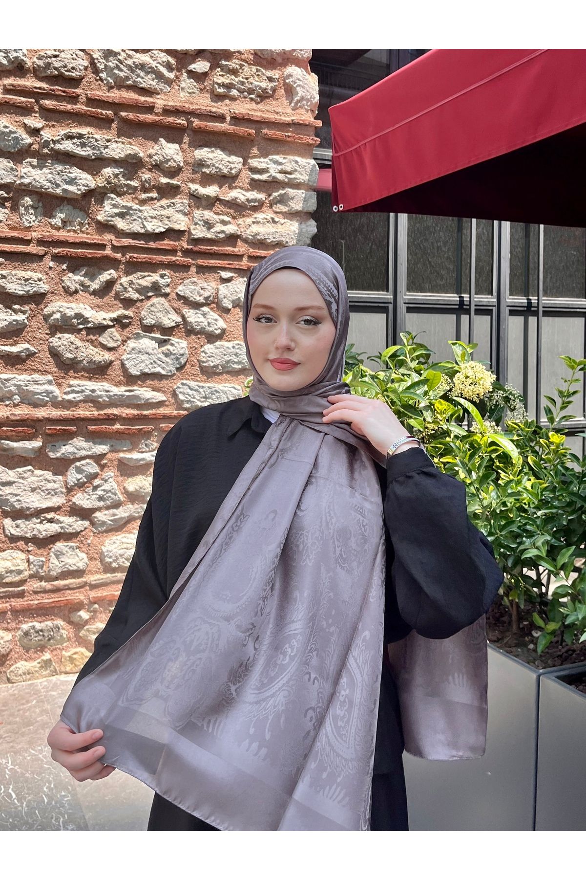 hijabchi Etnik Jakar Şal Osmanlı Esintisi Desen -