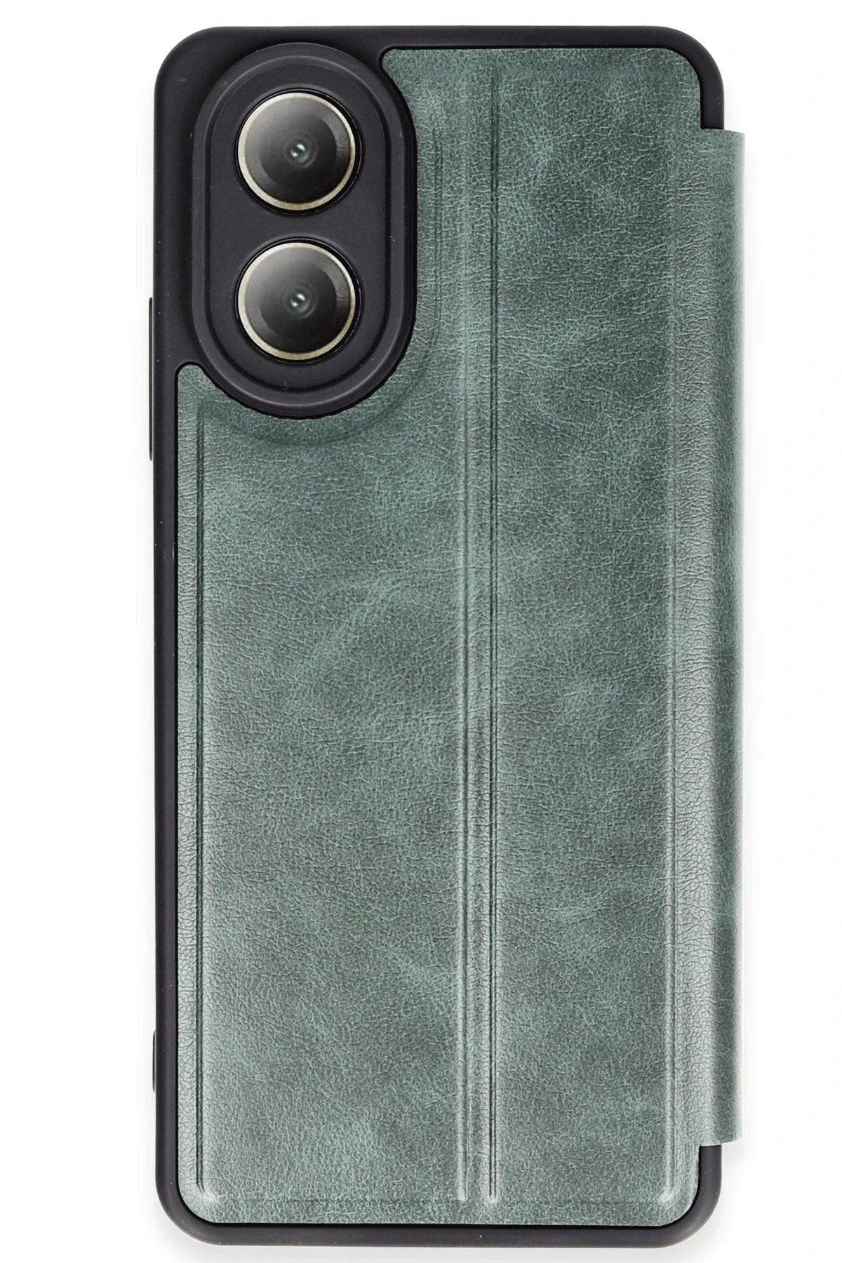 Toptan Bulurum Oppo A38 Kılıf Flip Cover - Koyu Yeşil
