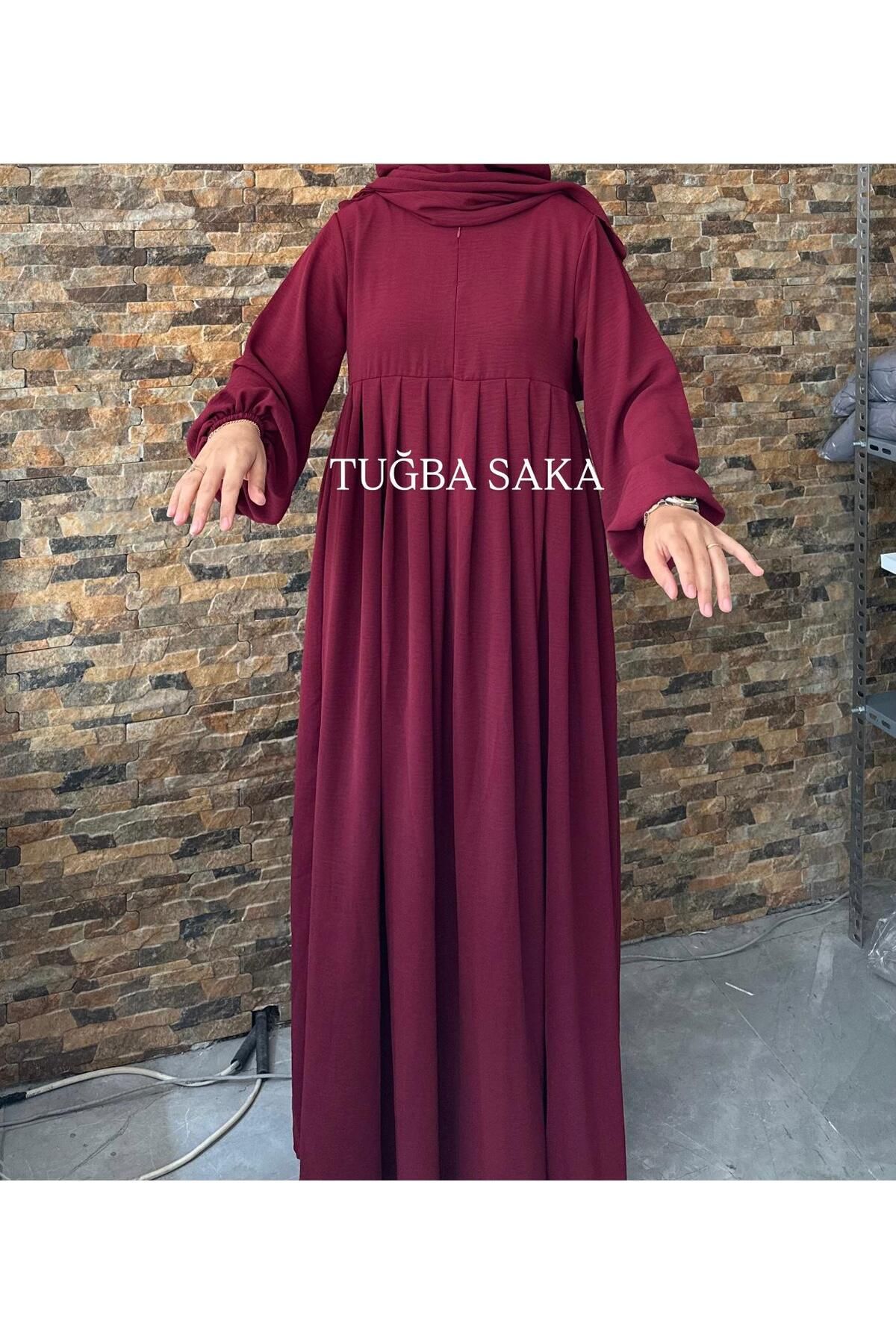 Hijab ELBİSE - SUFLE AYROBİN KUMAŞ TAKIM