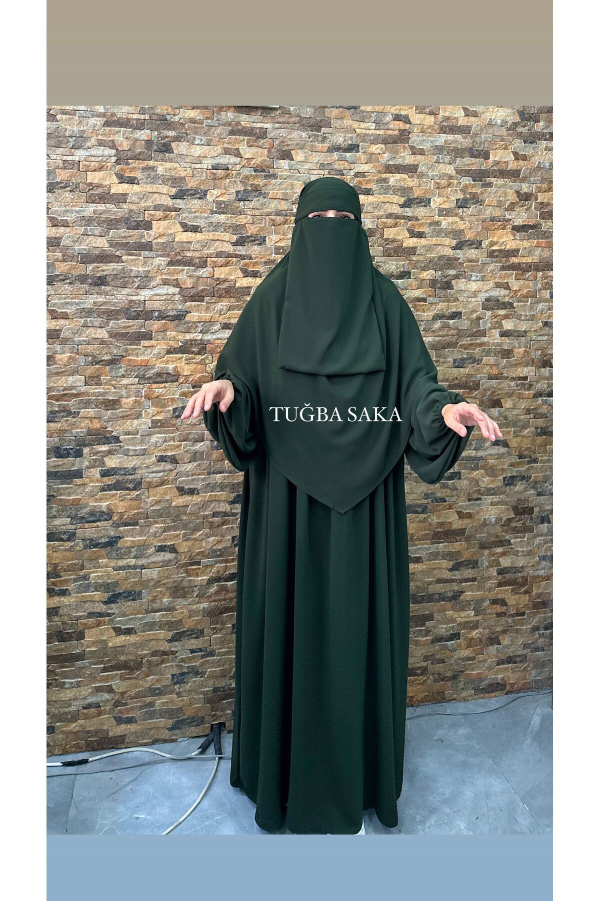 Hijab ELBİSE - SUFLE - PEÇE - 3LÜ TAKIM MEDİNE KUMAŞ