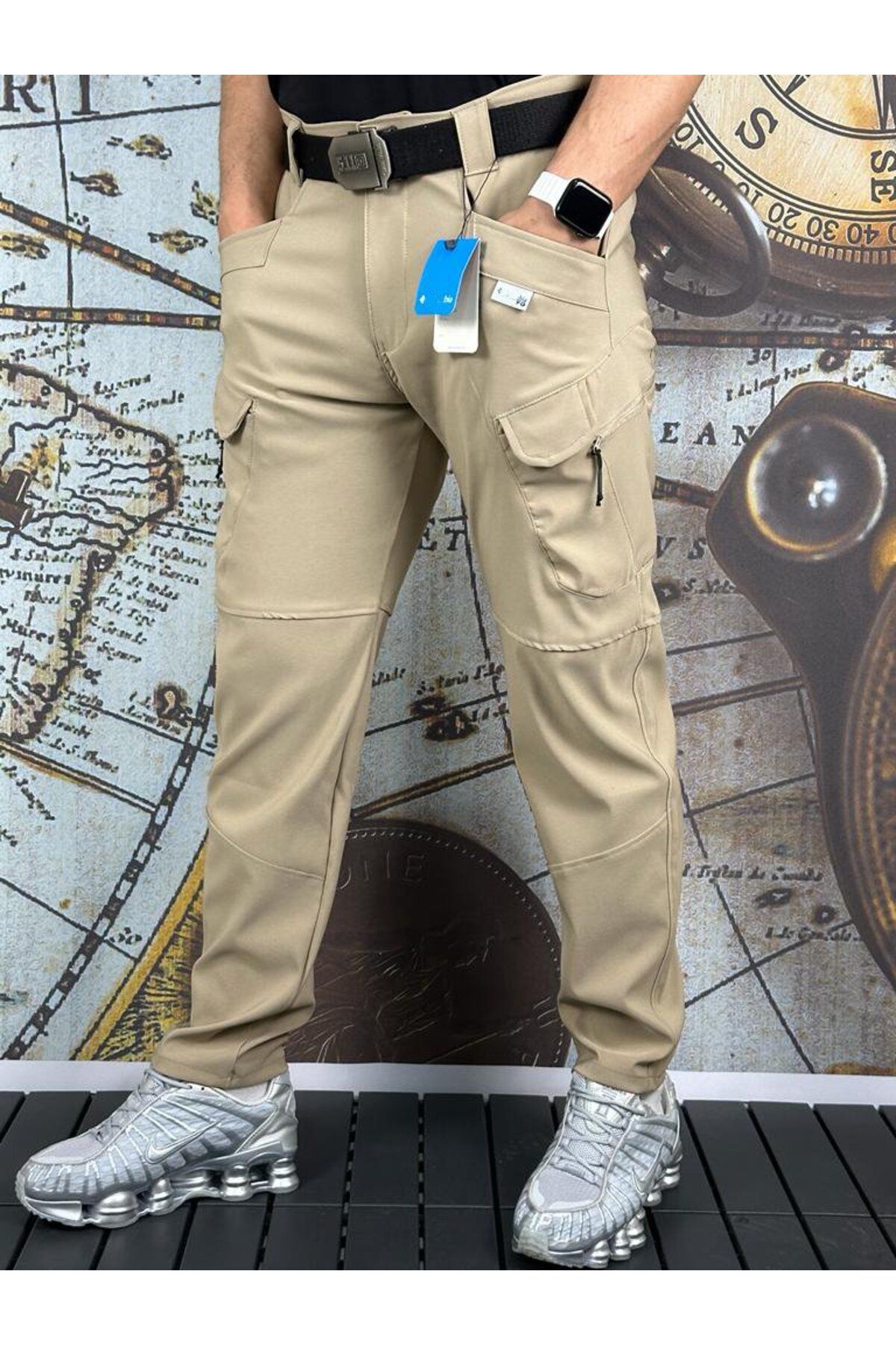 Mikro Taktical taktikal cargocep kargocep ithal yazlık 6 cepli outdoor A+A Kalite pantolon ve kemer