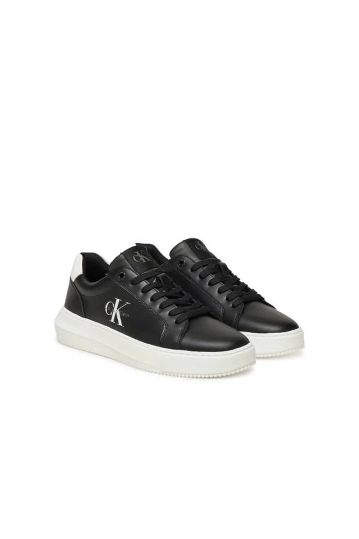Calvin Klein Jeans CHUNKY CUPSOLE MONO LTH WN Kadın Siyah Sneaker YW0YW01872-0GM