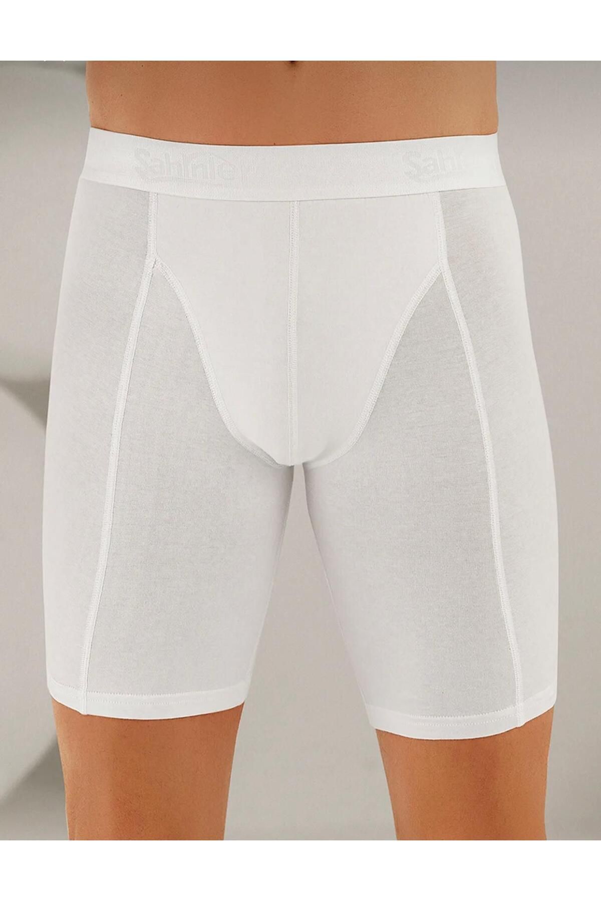 Şahinler *****ŞAHİNLER '6lı Paket Erkek Likralı Uzun Boxer Short