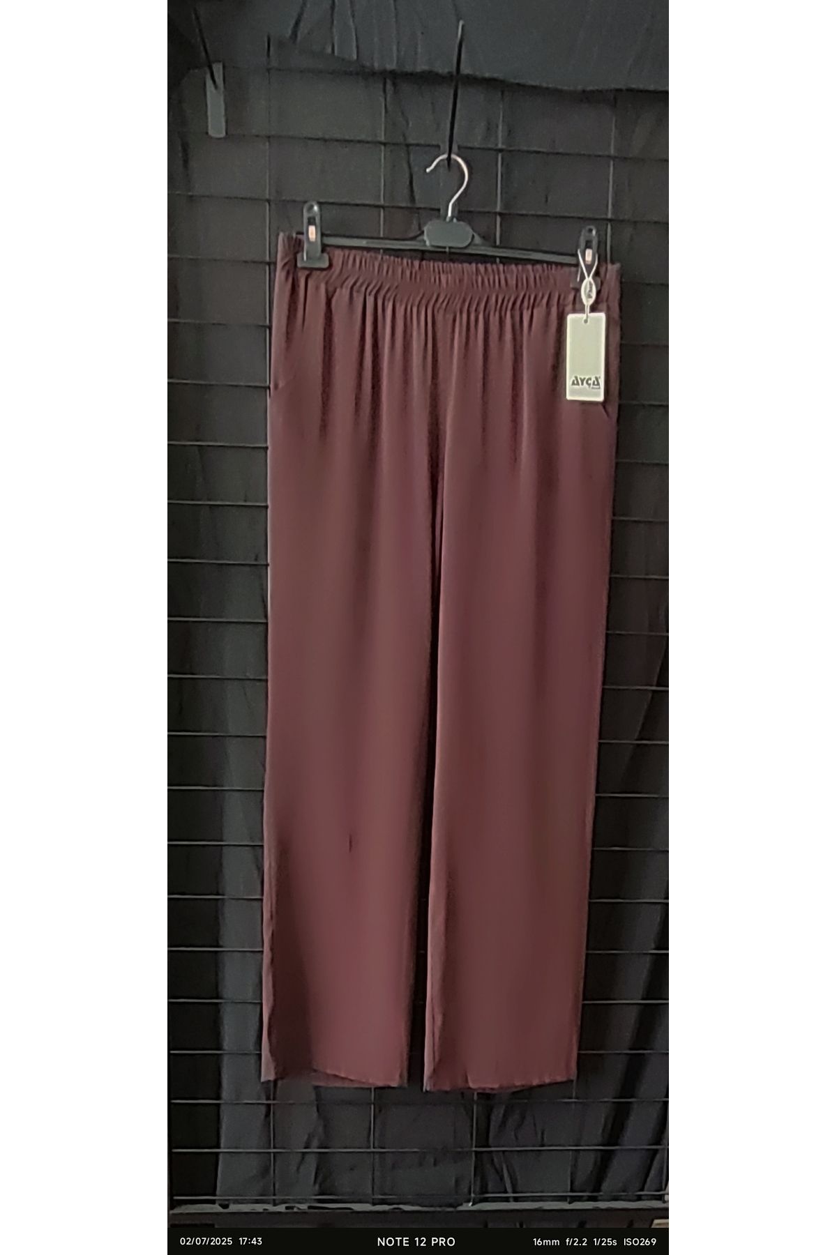 Ayça Lastikli cepli bol paça pantolon