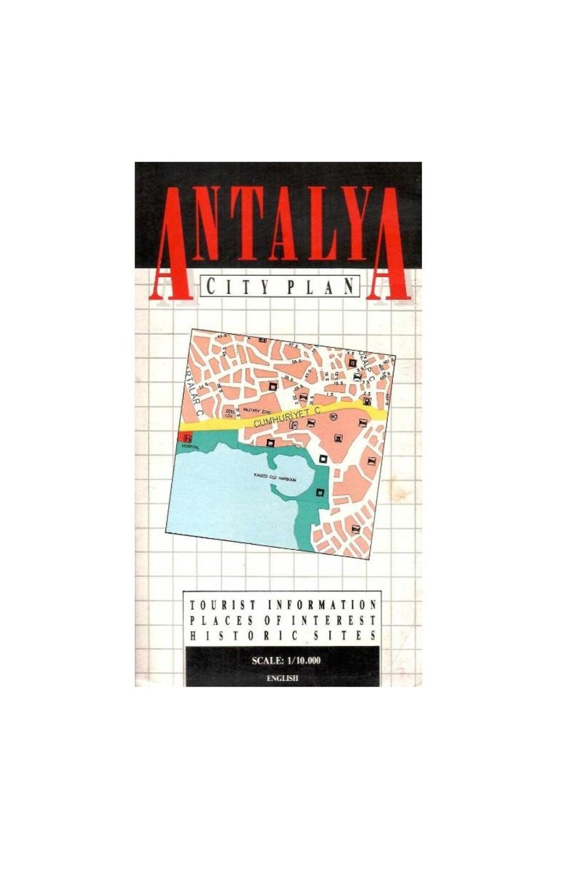Türk Dil Kurumu Yayınları Antalya - Map City Plan (Harita)
