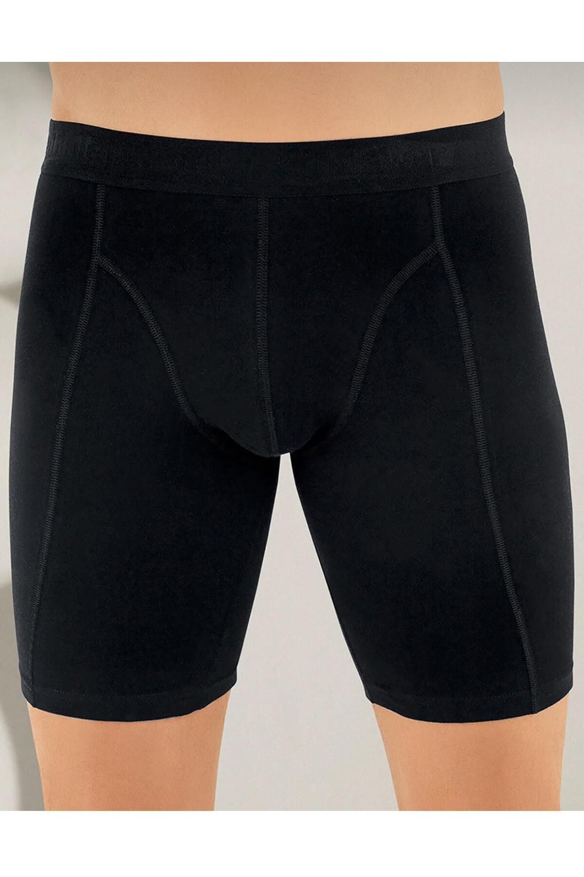 Şahinler *****ŞAHİNLER '6lı Paket Erkek Likralı Uzun Boxer Short