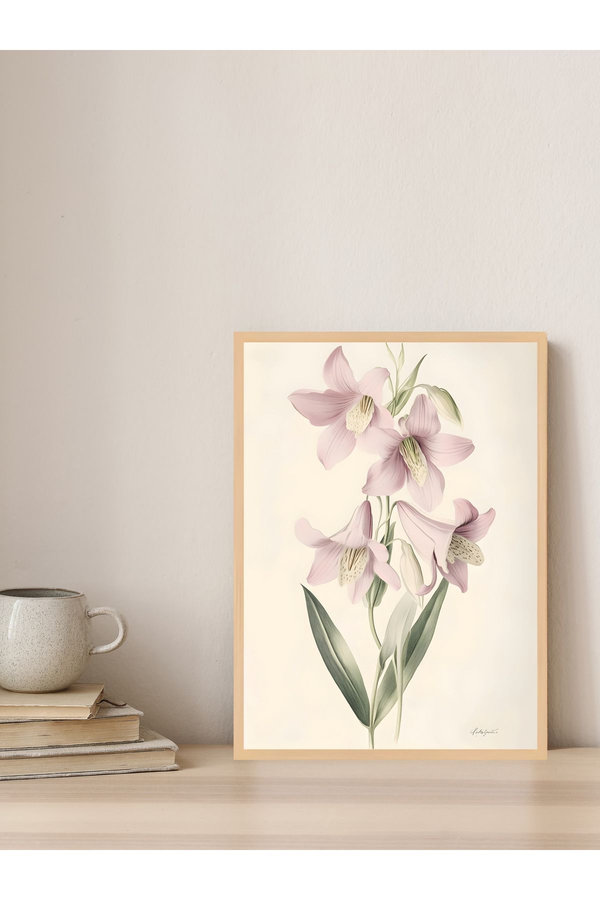 Tuba Decor Tek parça Ahşap Çerçeve Görünümlü MDF Tablo