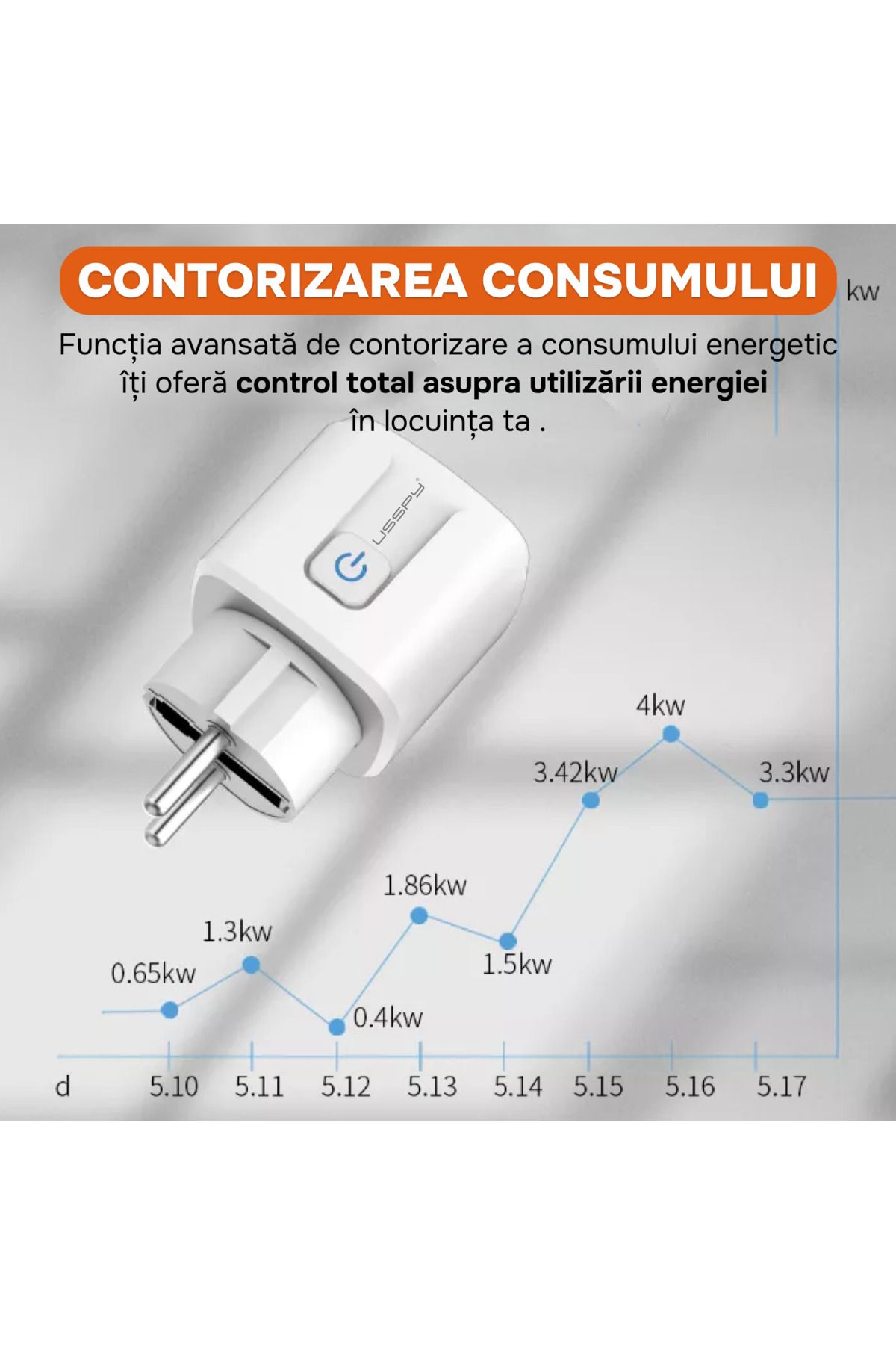 ARMY STORE-Smart socket with meter, wifi, programmable, metering and consumption monitoring 5