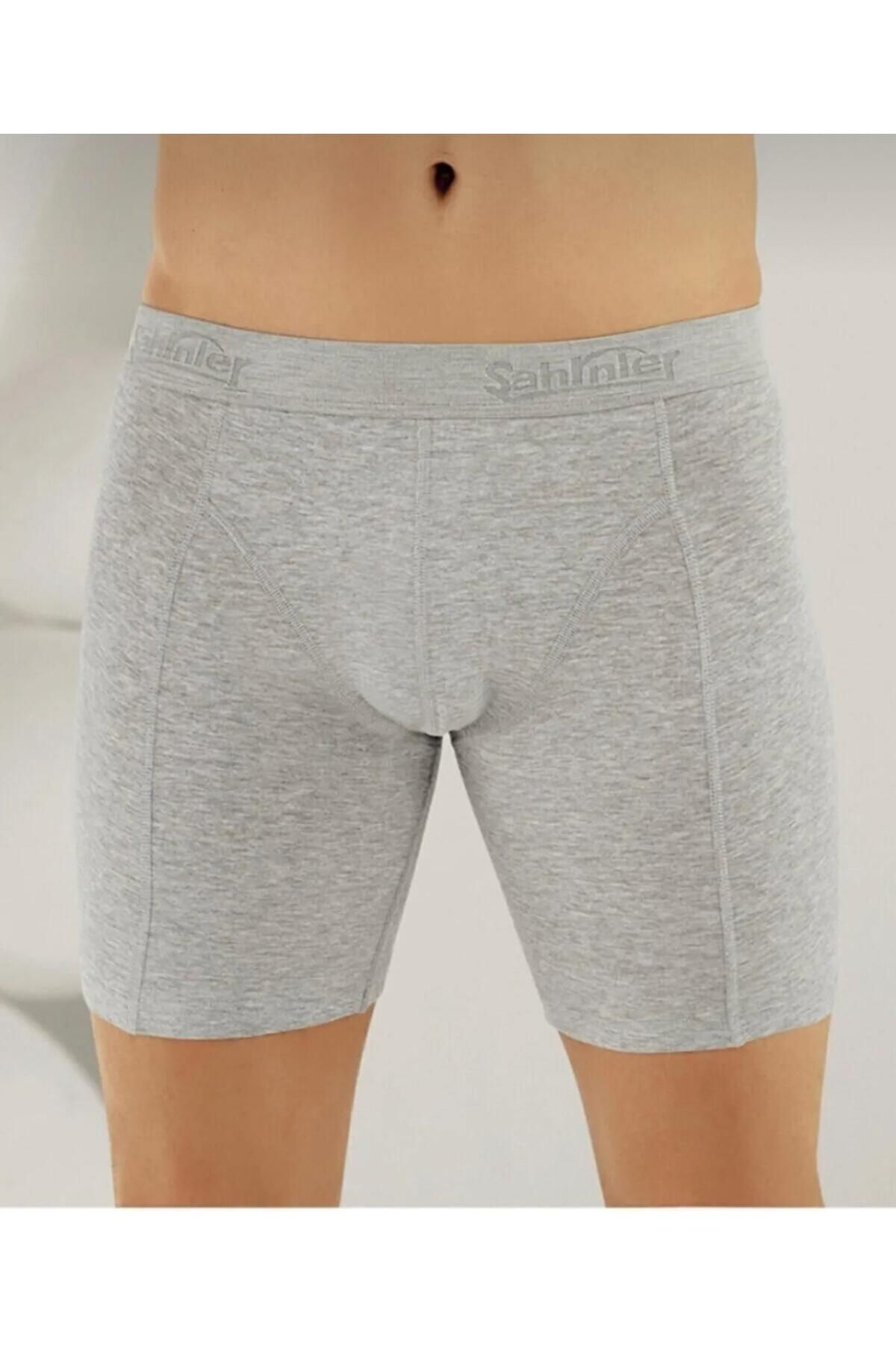 Şahinler *****ŞAHİNLER '6lı Paket Erkek Likralı Uzun Boxer Short