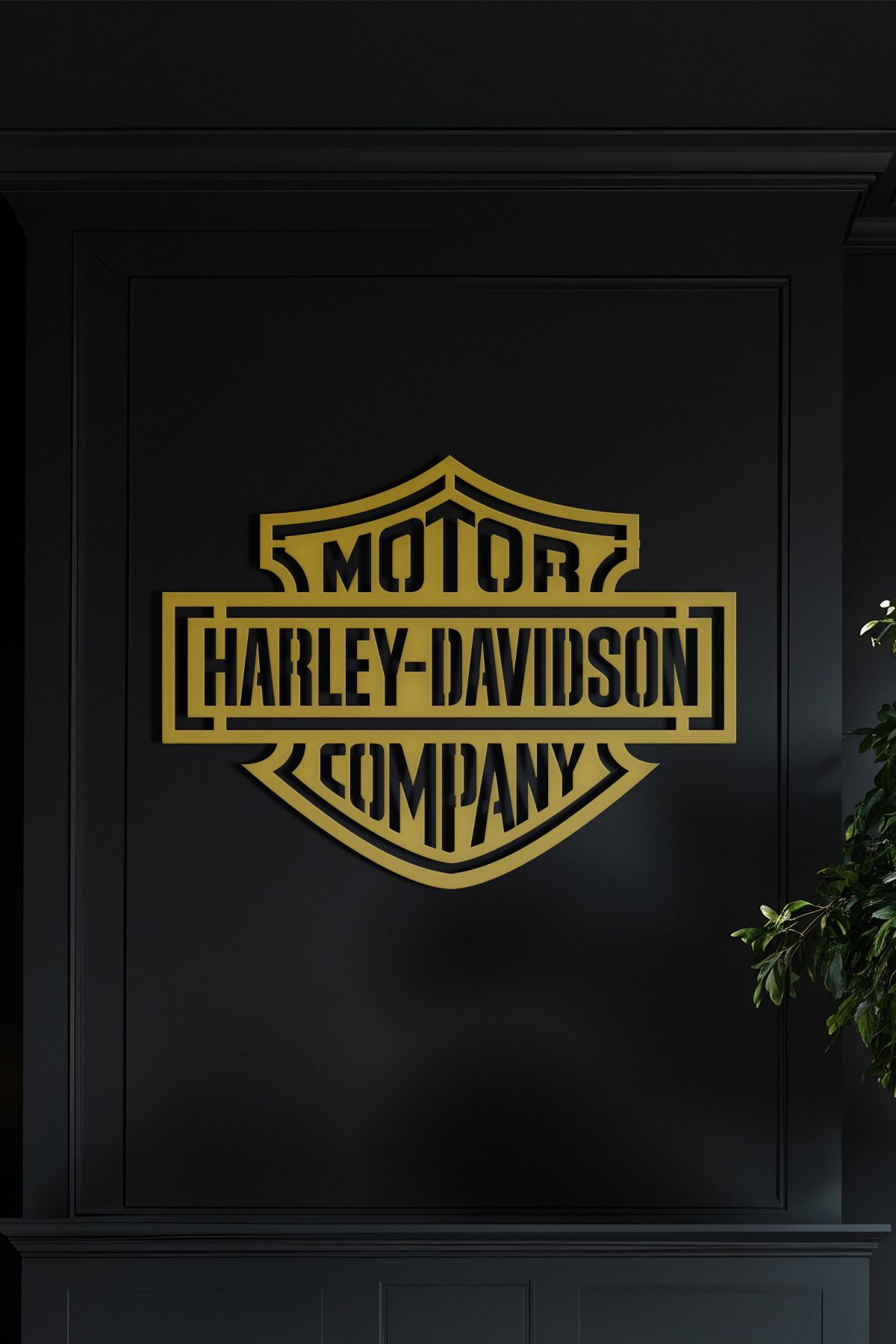 cncrafft Harley-Davidson Logo Metal Tablo – Motor Tutkunlarına Özel Duvar Dekoru