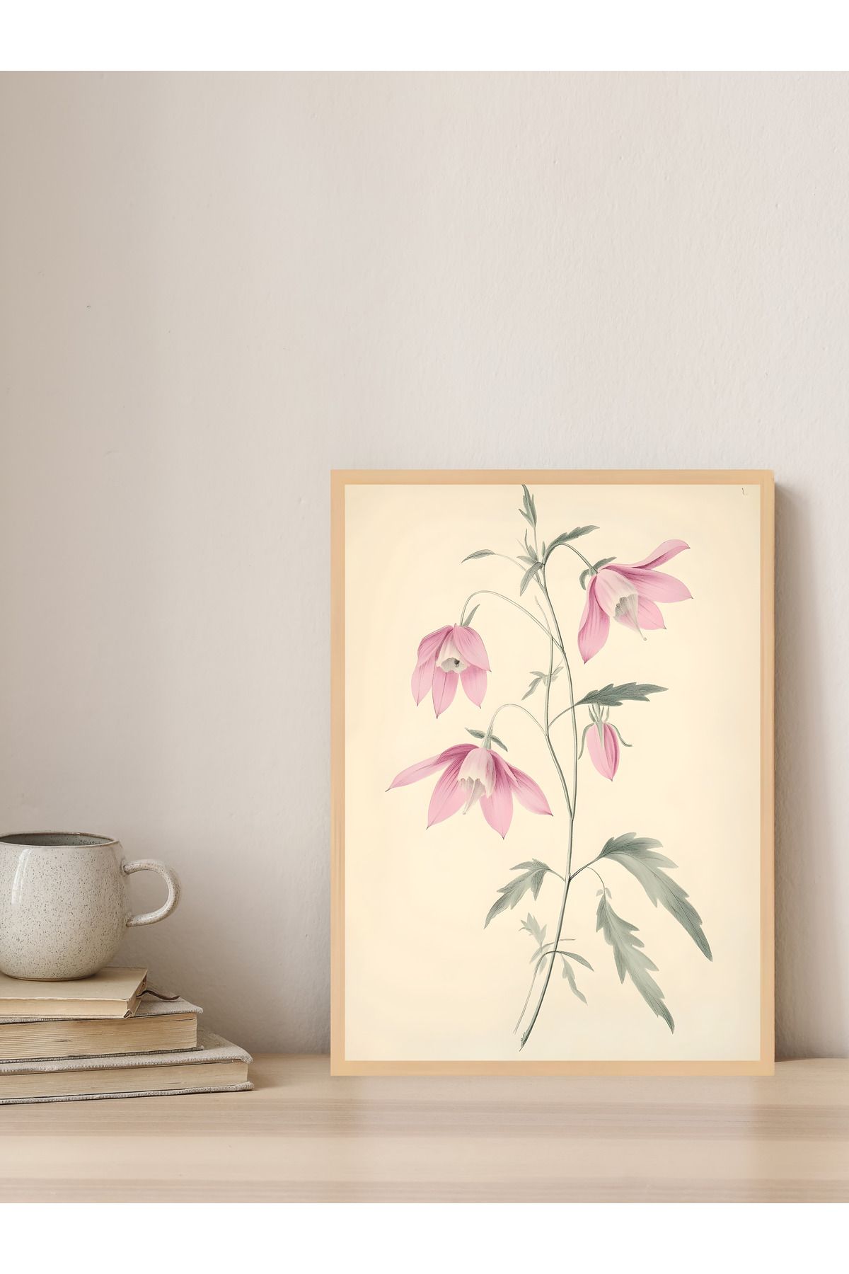 Tuba Decor Tek parça Ahşap Çerçeve Görünümlü MDF Tablo