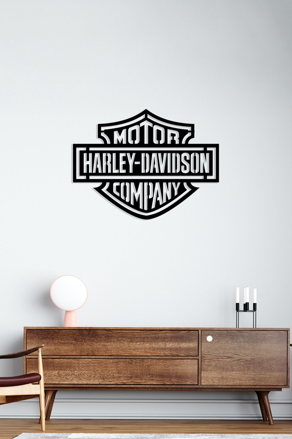 cncrafft Harley-Davidson Logo Metal Tablo – Motor Tutkunlarına Özel Duvar Dekoru