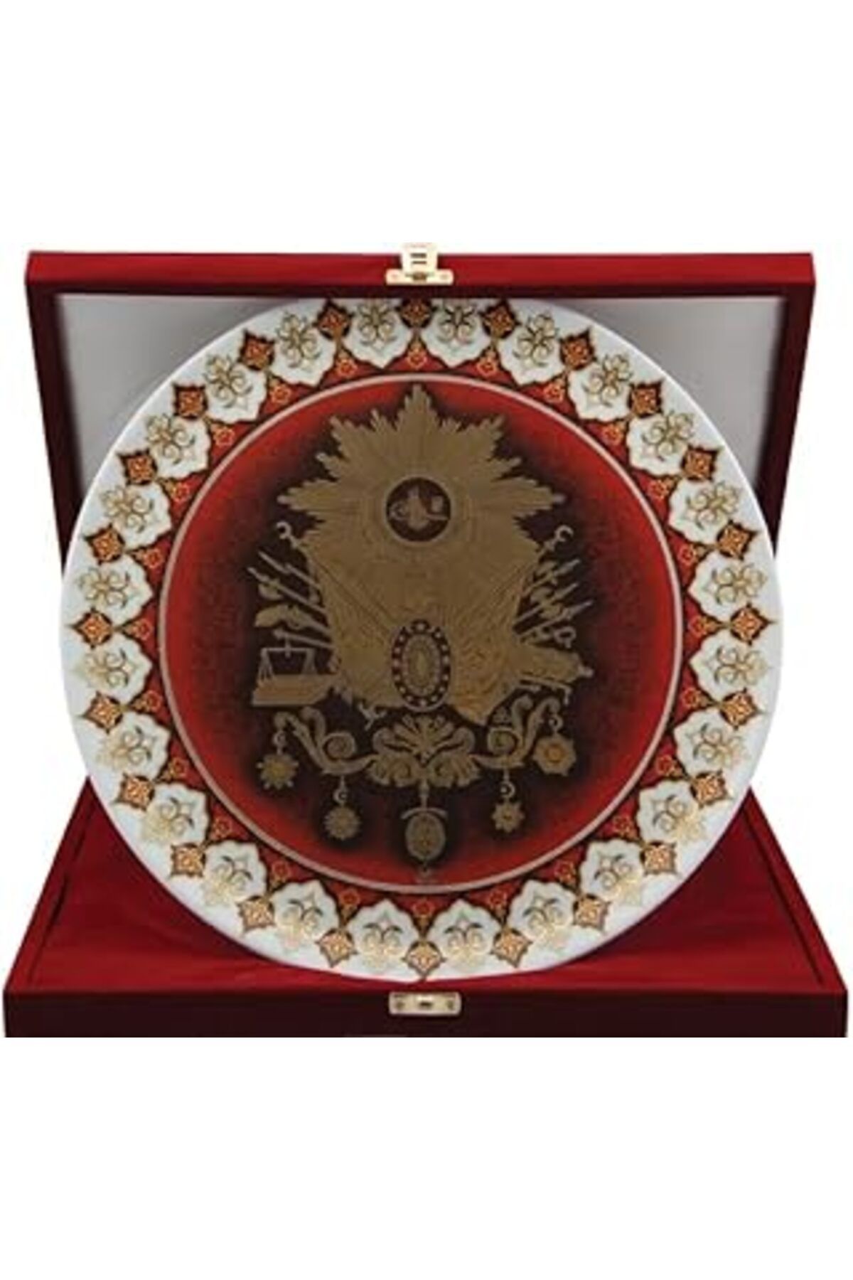 ASİTAN Porland Osmanlı Arması Duvar Tabağı 32Cm